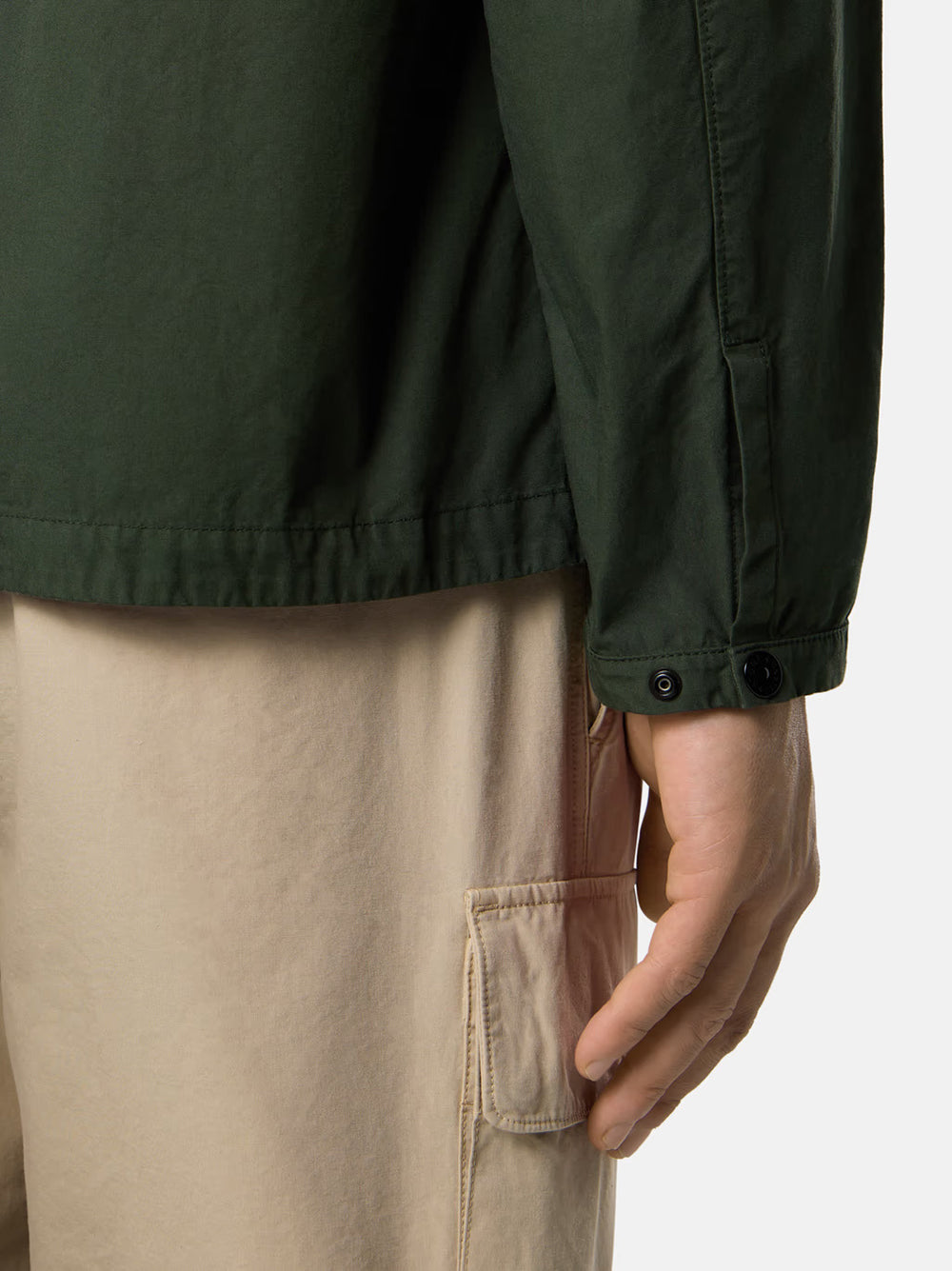 STONE ISLAND Cotton Overshirt with Utility Pockets for Men