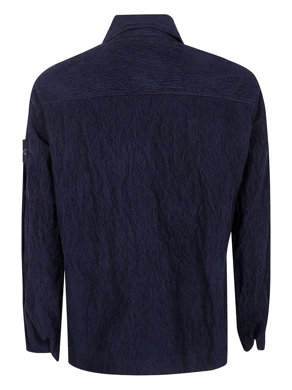 STONE ISLAND Corduroy Button-Up Shirt with Patch Pocket - Men’s