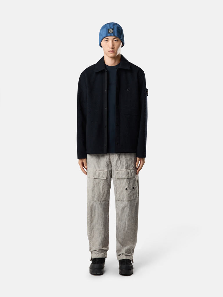 STONE ISLAND Classic Wool Overshirt for Men FW25