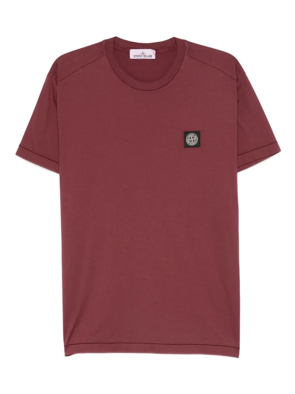 STONE ISLAND Men's Garment Dyed Cotton Mini Short Sleeve T-Shirt