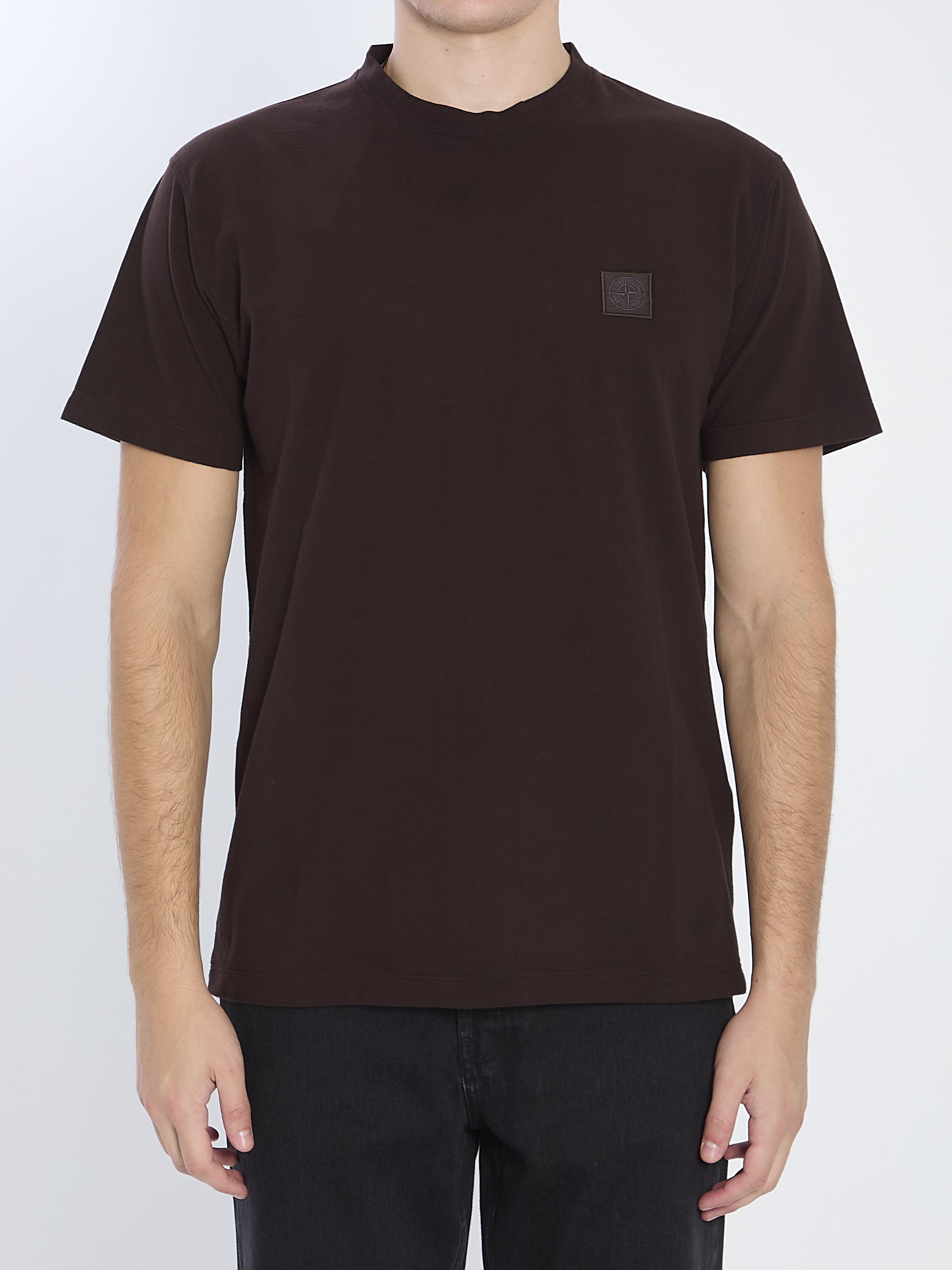 STONE ISLAND Men's Slim Fit Cotton T-Shirt with Compass Logo - FW25