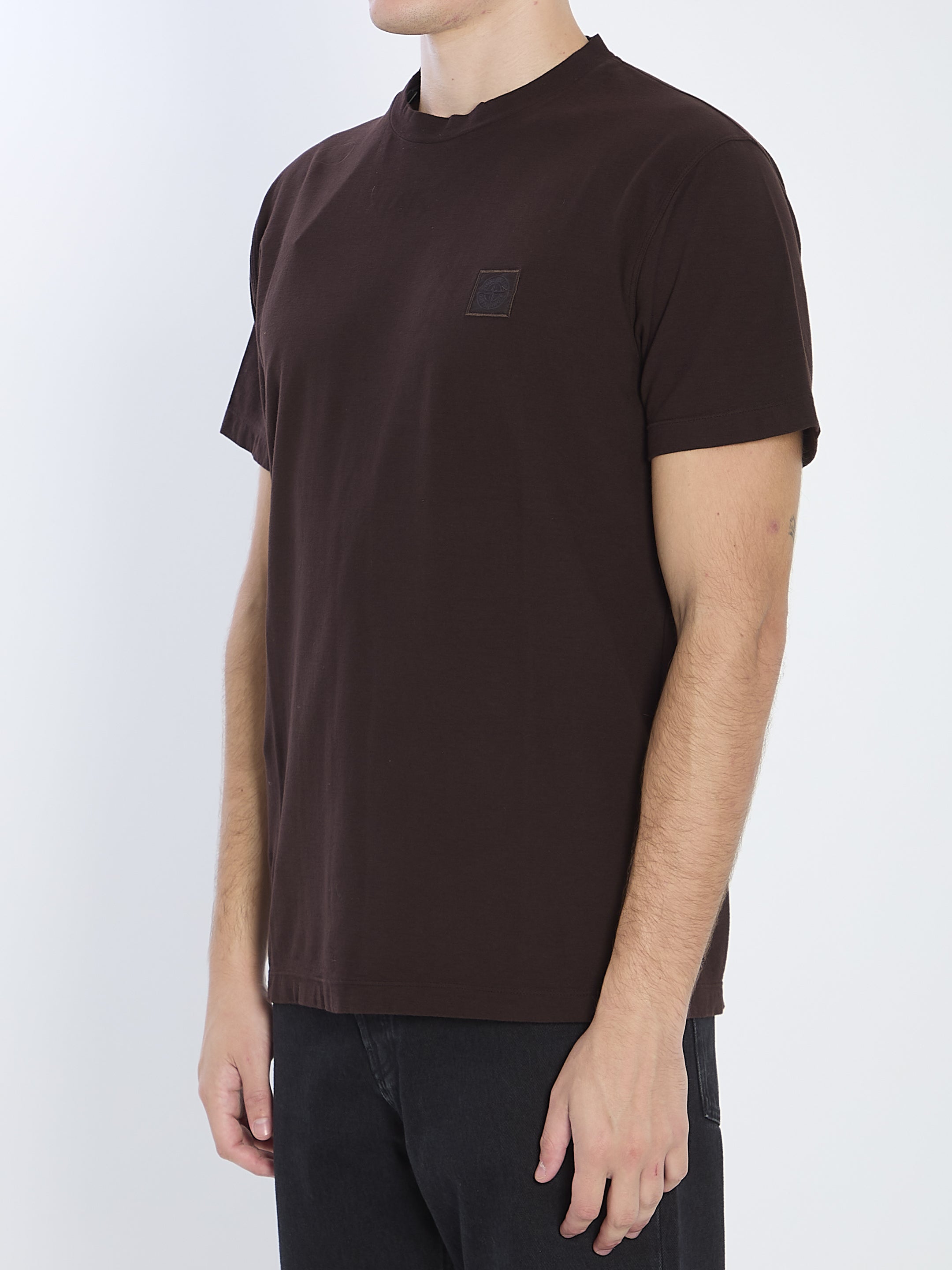 STONE ISLAND Men's Slim Fit Cotton T-Shirt with Compass Logo - FW25