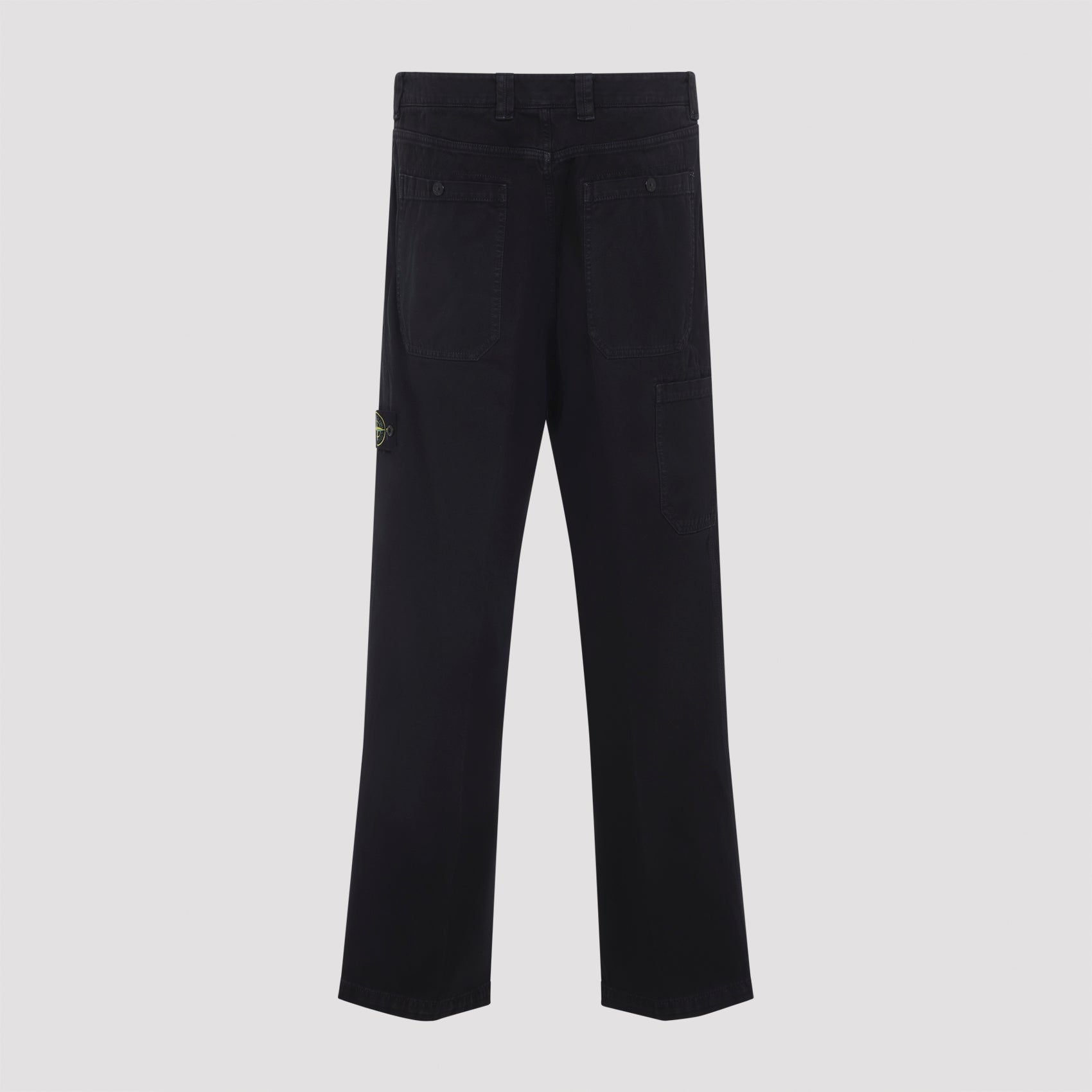 STONE ISLAND Fabric Trousers with Button Fastening