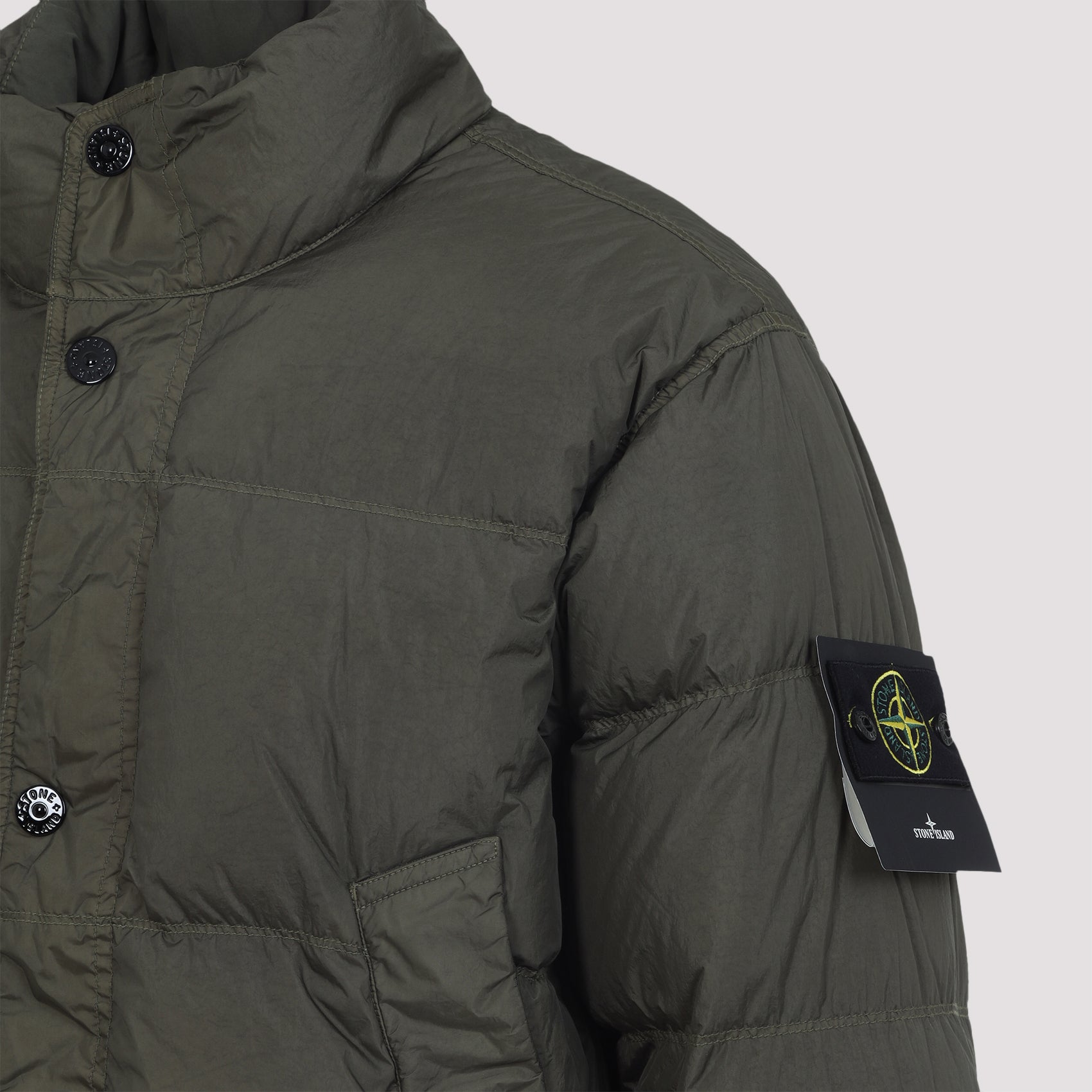 STONE ISLAND Men's Crinkle Reps NY Puffer Jacket - Size L