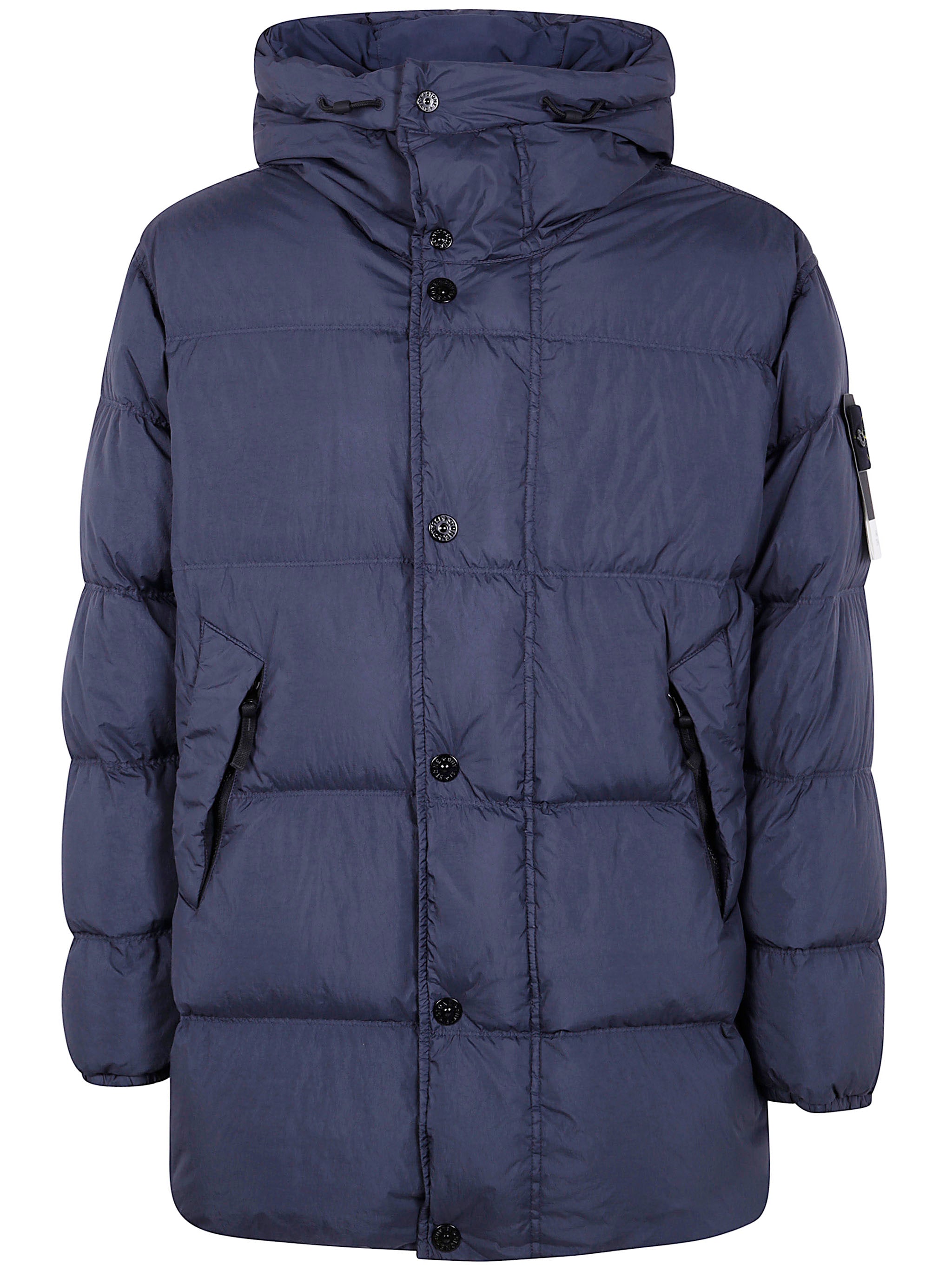 STONE ISLAND Garment Dyed Crinkle Reps NY Recycled Nylon Short Parka Jacket