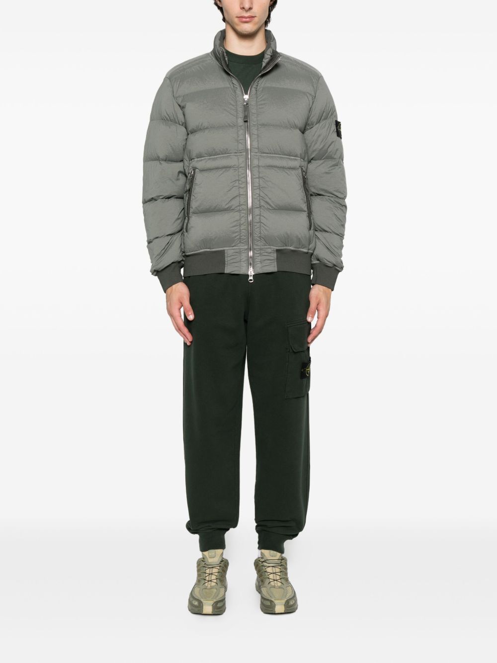 STONE ISLAND Seamless Tunnel High Collar Down Jacket for Men