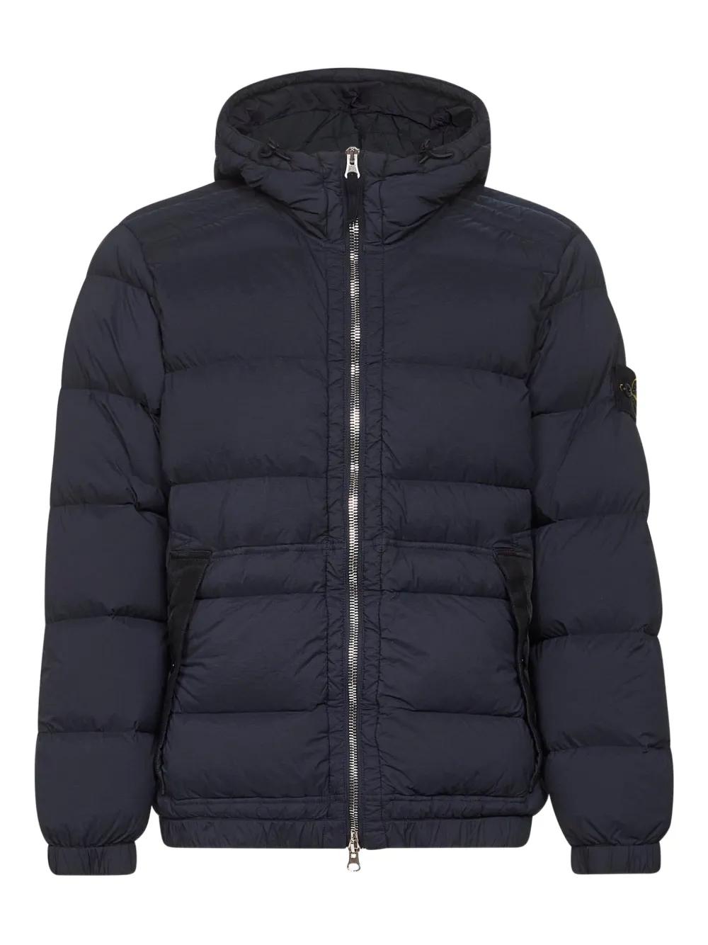STONE ISLAND Padded Jacket with Double Slider Zipper for Men