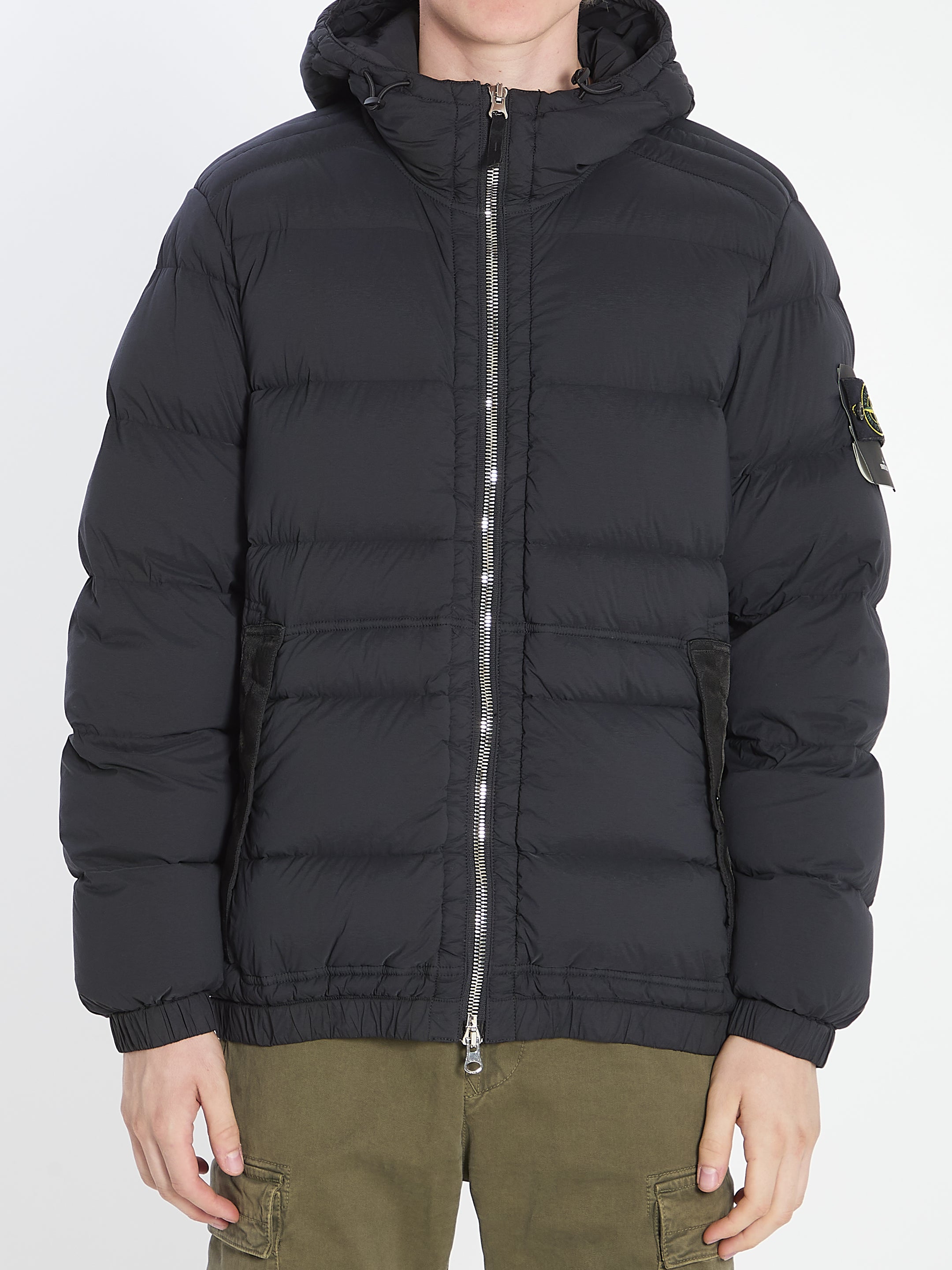 STONE ISLAND Short Hooded Down Jacket