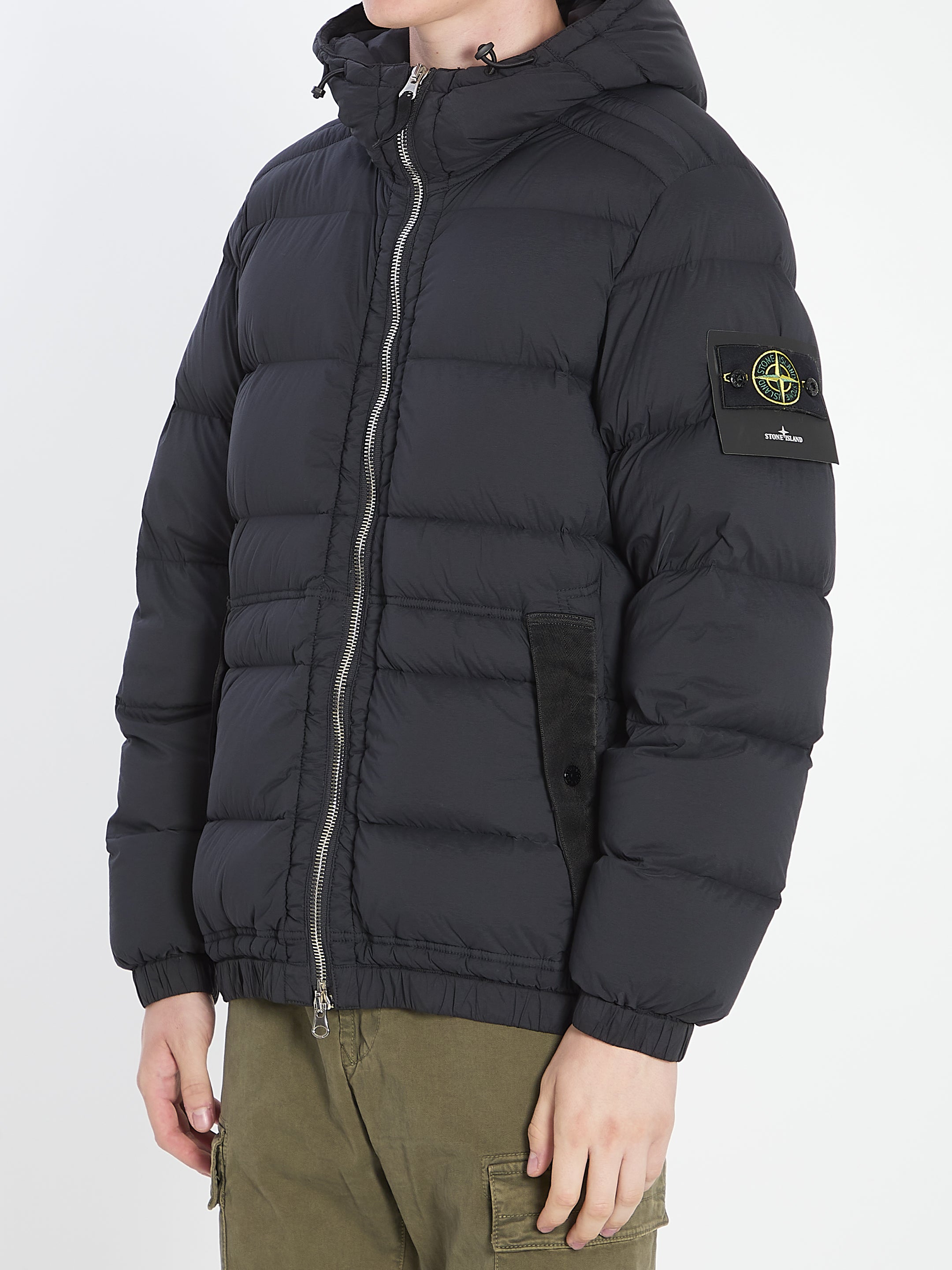 STONE ISLAND Seamless Tunnel Nylon Down-TC Puffer Jacket - L Size