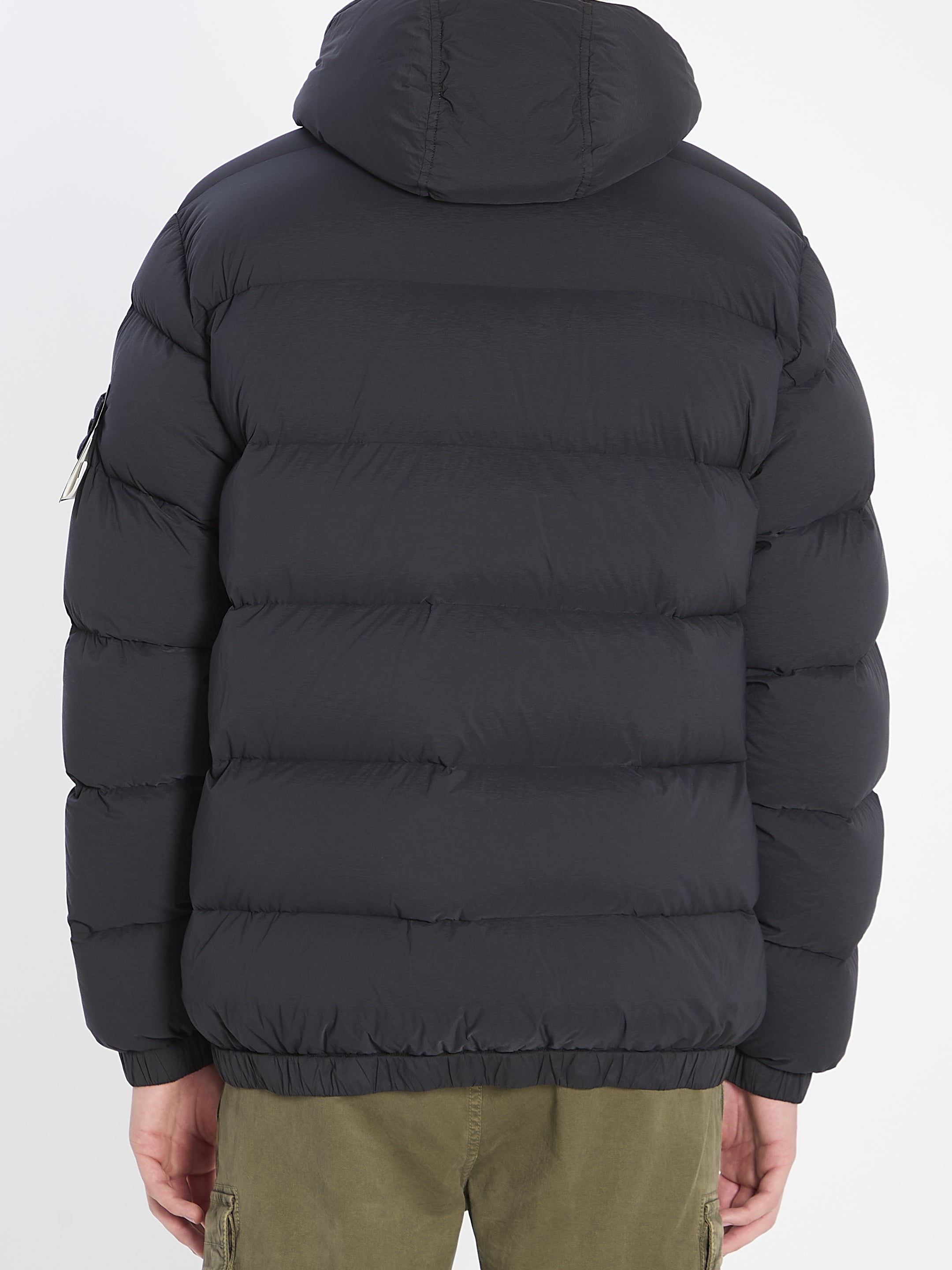 STONE ISLAND Short Hooded Down Jacket