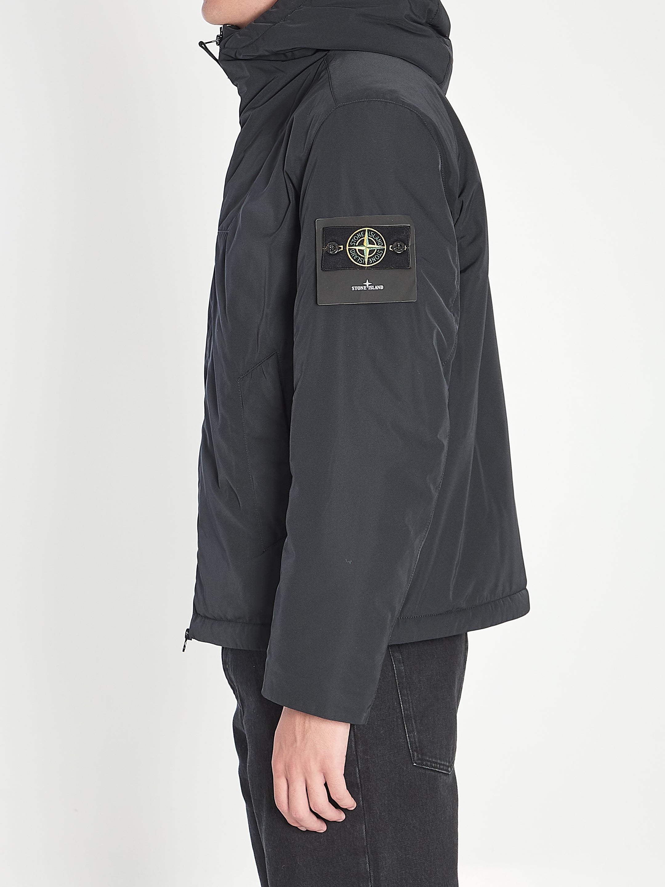 STONE ISLAND Hooded Windbreaker for Men