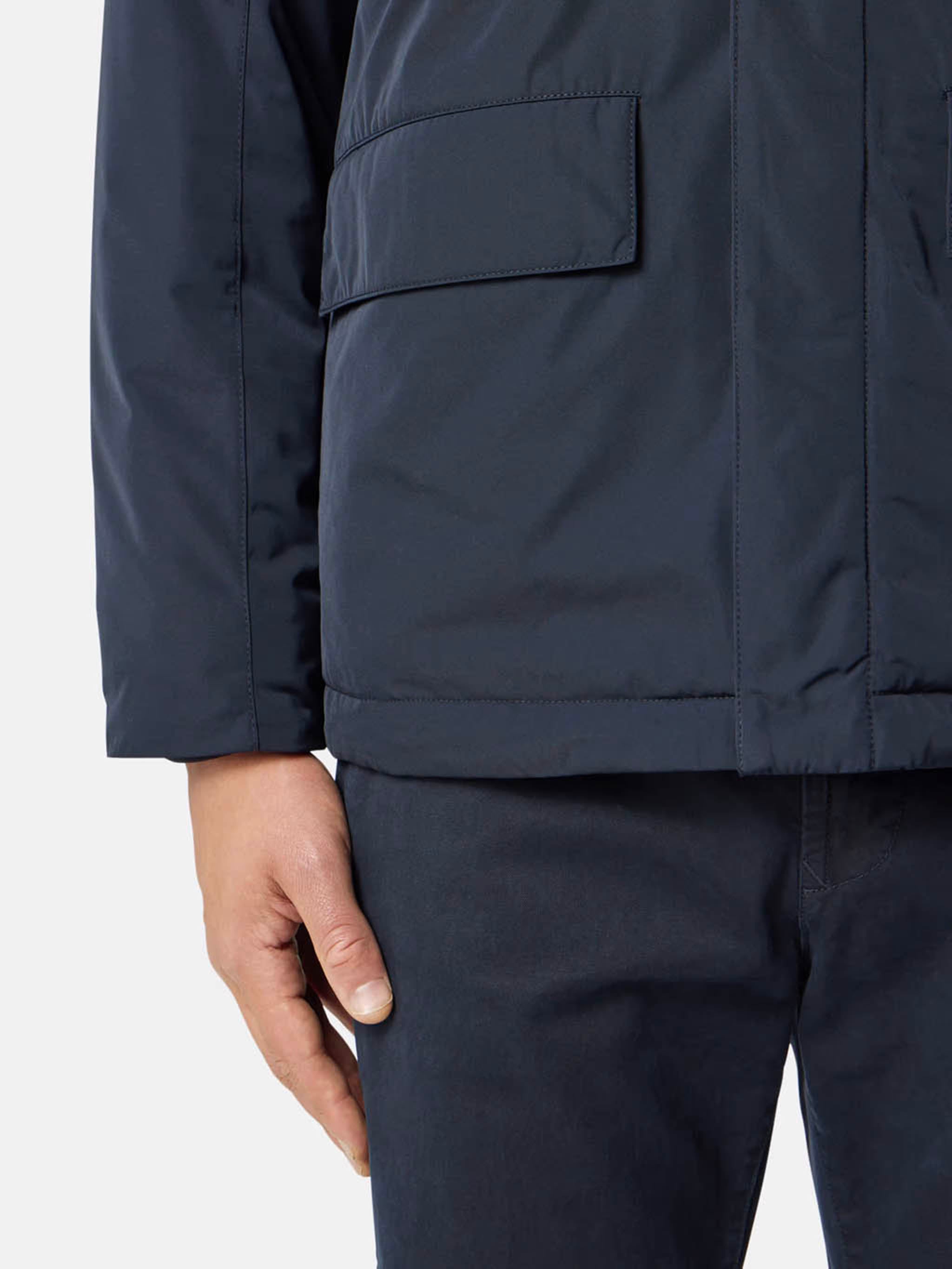 STONE ISLAND Men's Micro Twill Utility Jacket with Fixed Hood