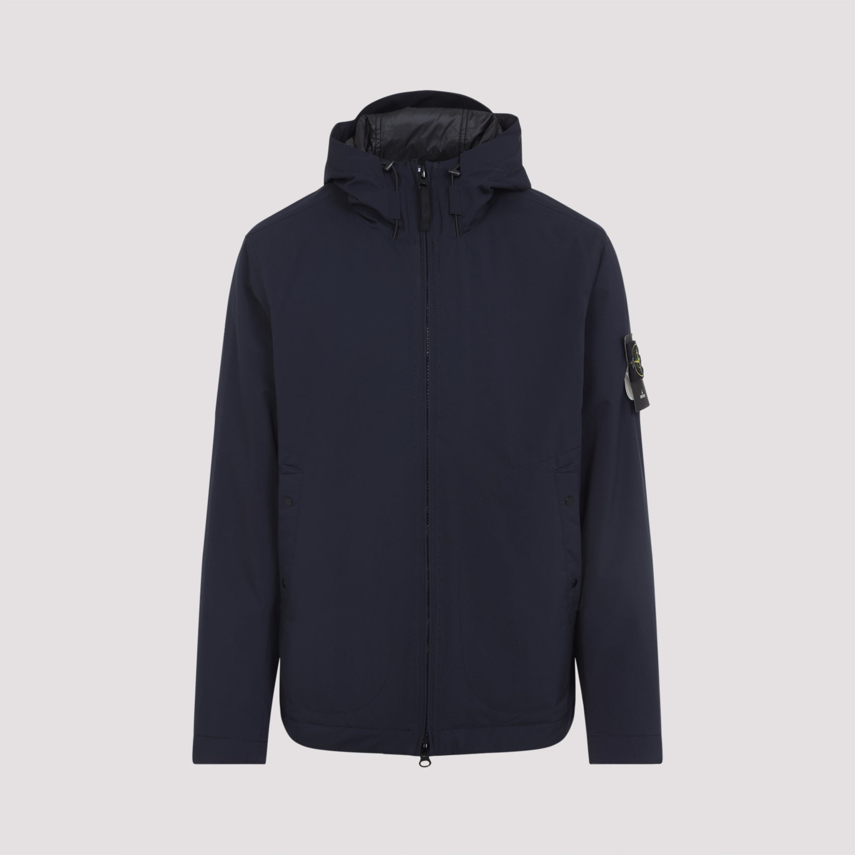STONE ISLAND Soft Shell Jacket with Adjustable Hood and Double Slider Zip - Men's
