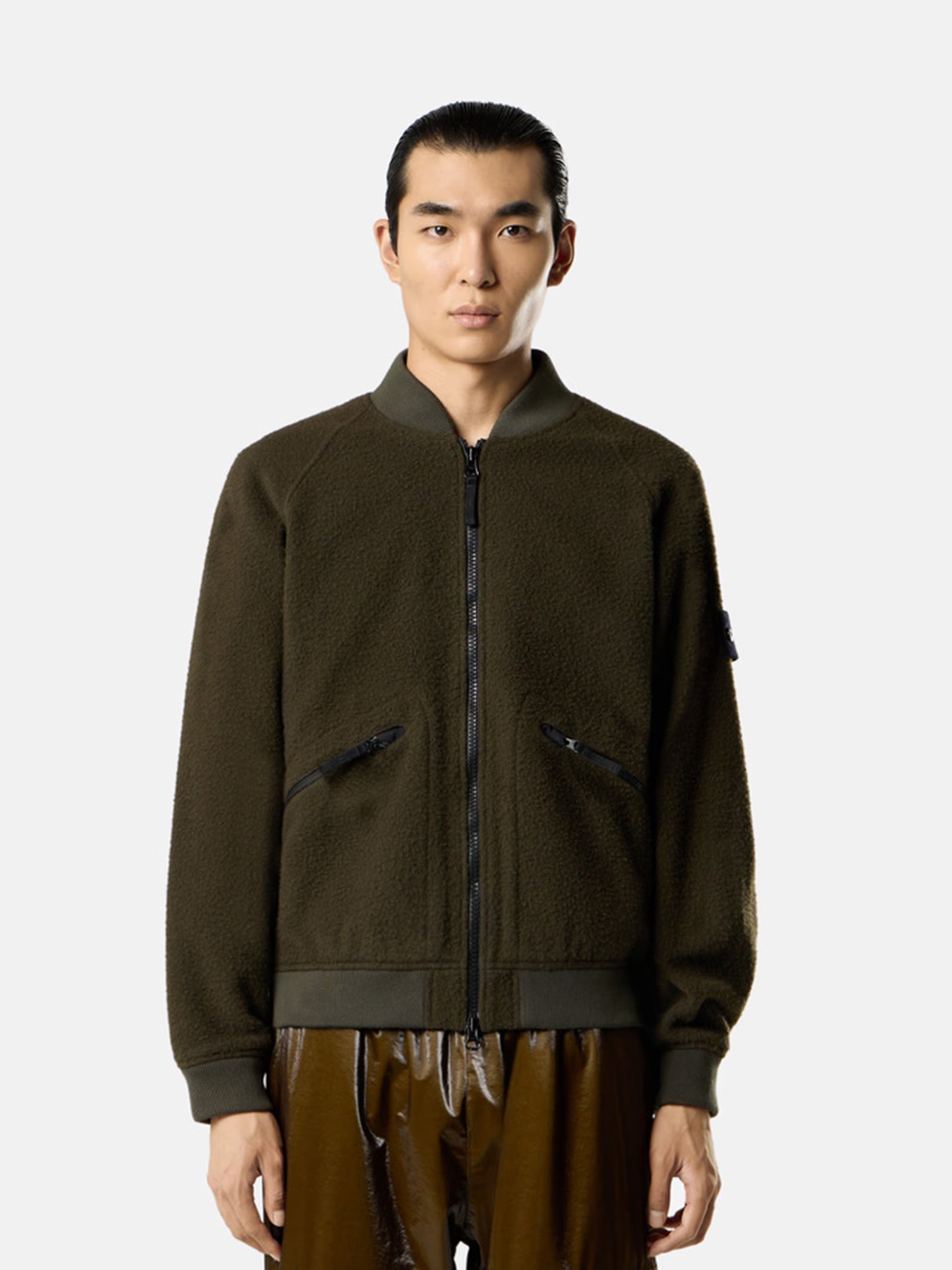 STONE ISLAND Ribbed Bomber Jacket for Men - FW25 Collection