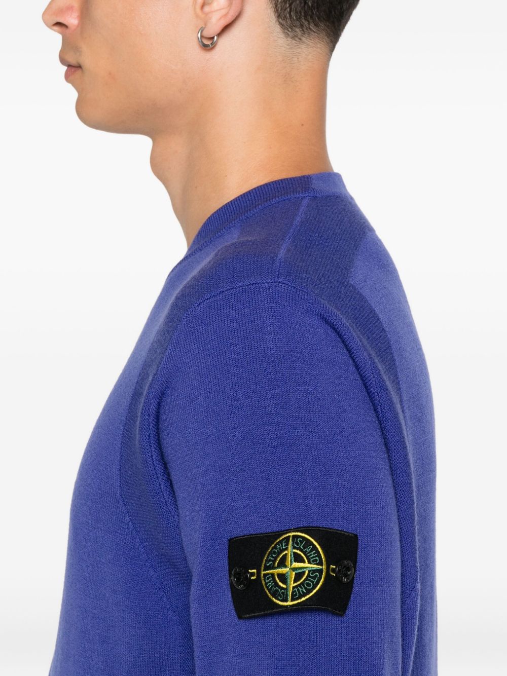 STONE ISLAND Logo Jumper - Size M