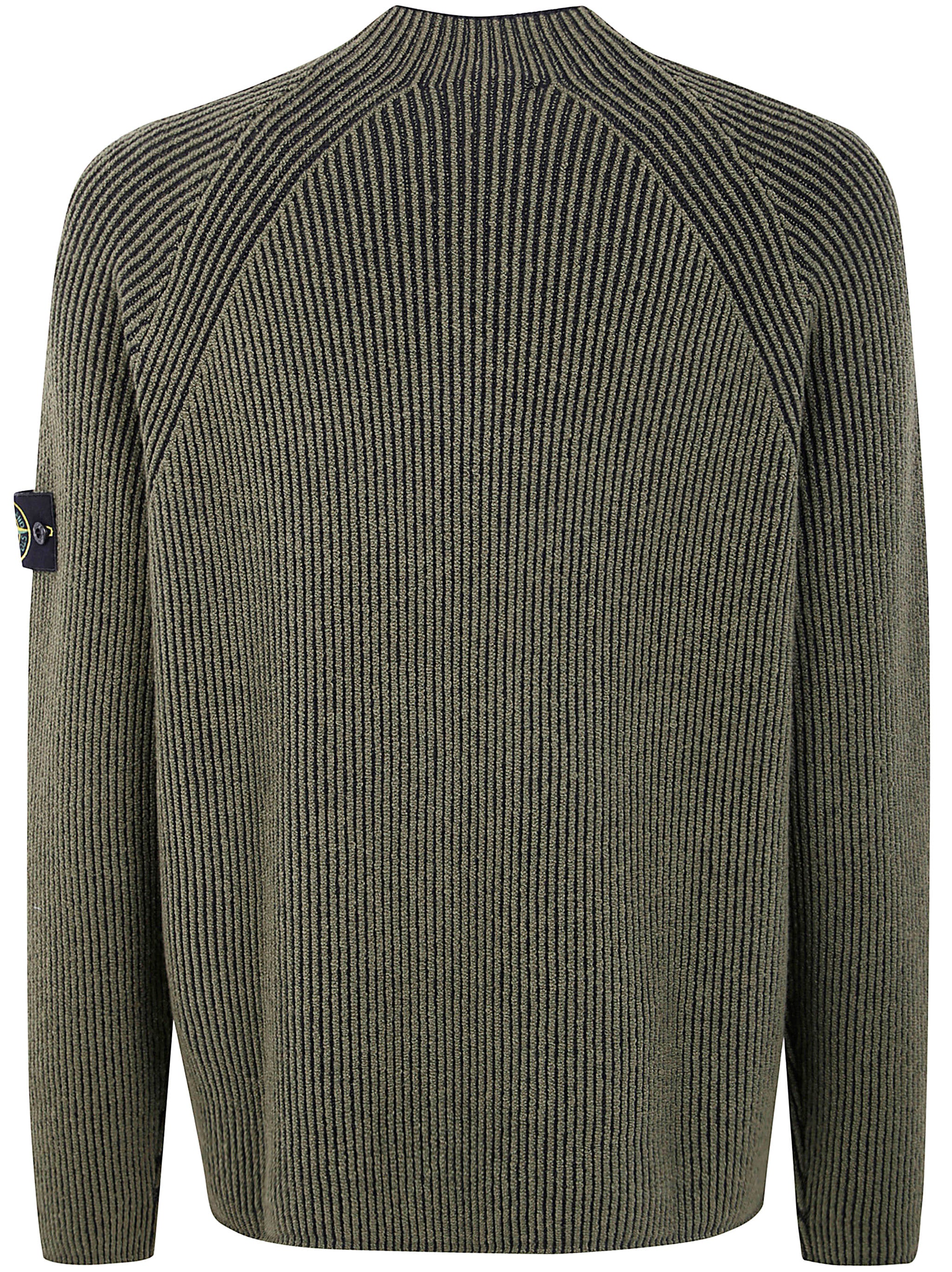 STONE ISLAND Full Rib Wool Crew Neck for Men - FW25