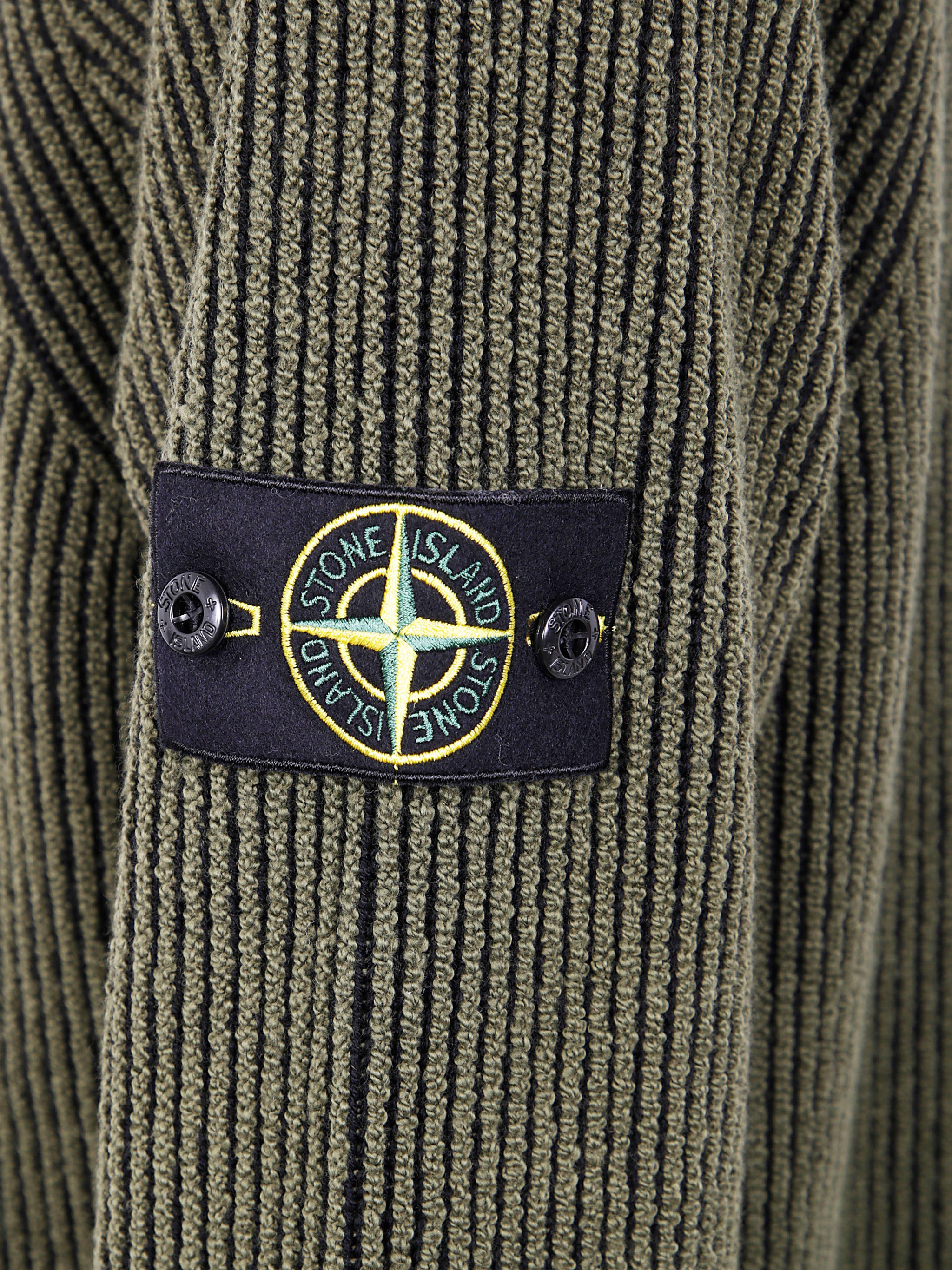 STONE ISLAND Full Rib Wool Crew Neck for Men - FW25
