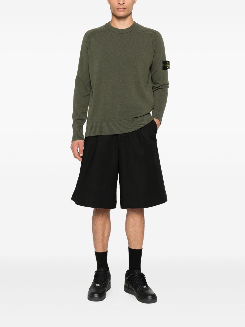 STONE ISLAND Men's Raglan Sleeve Jumper Size M