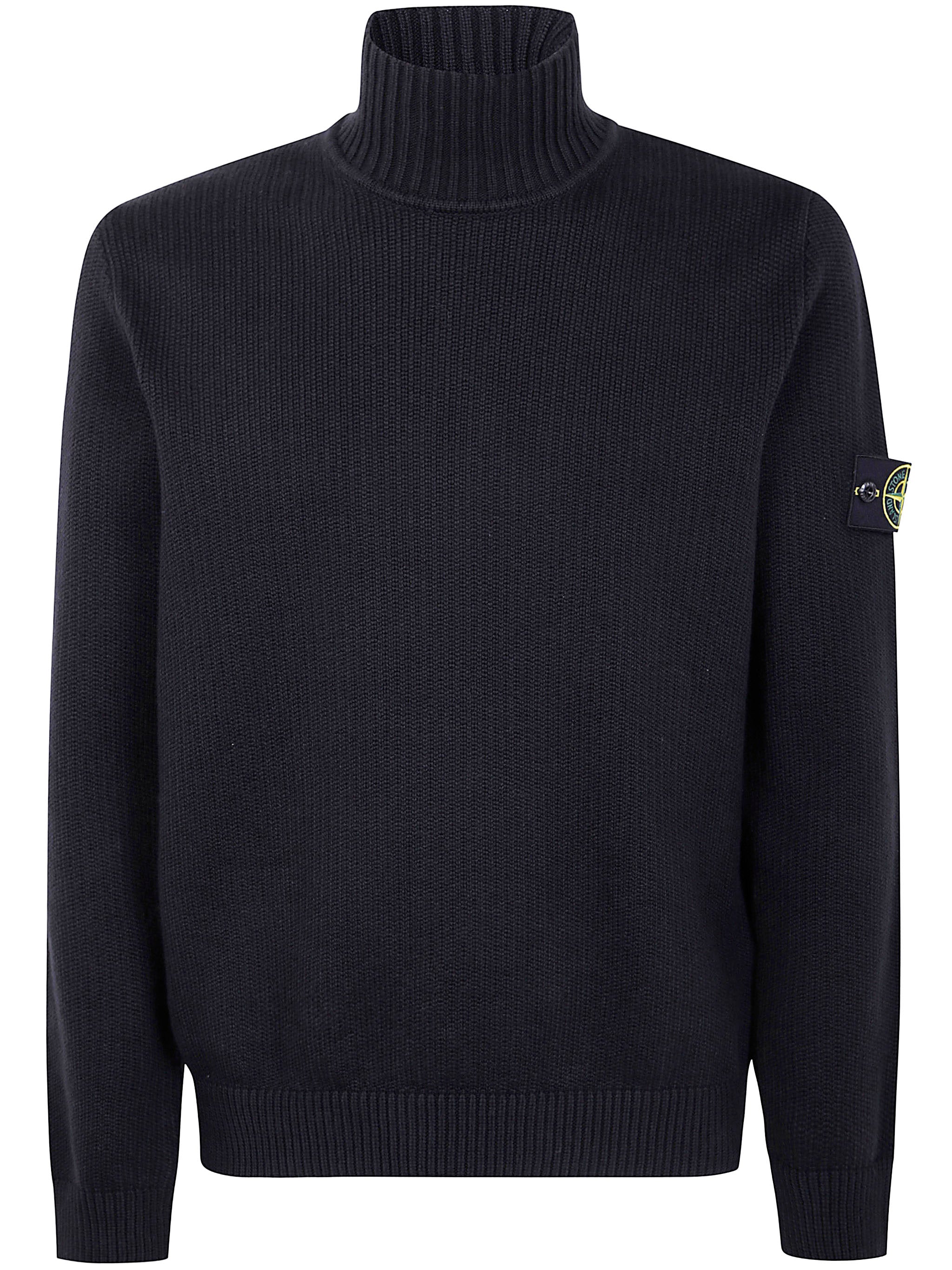 STONE ISLAND Winter Cotton T-Neck for Men