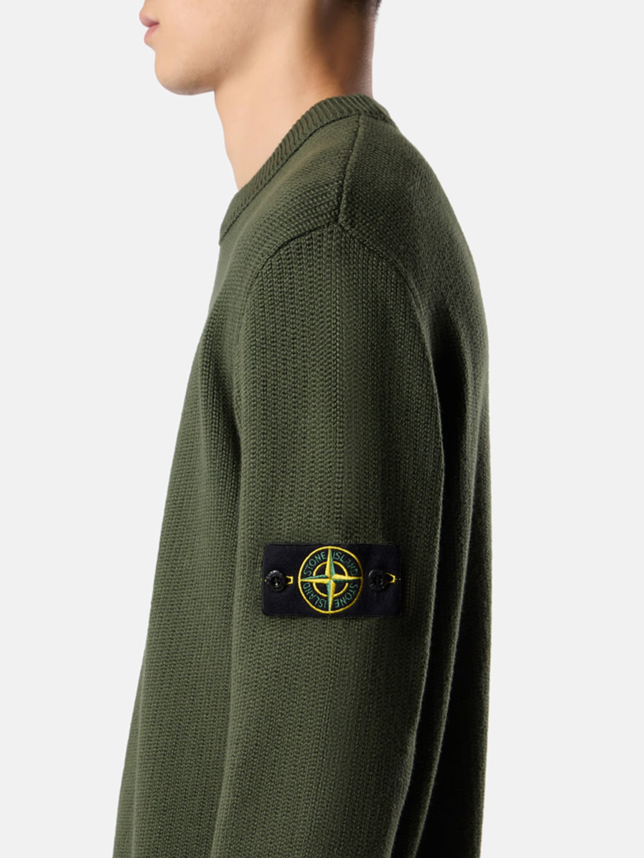 STONE ISLAND Winter Cotton Sweater - Loose Fit
