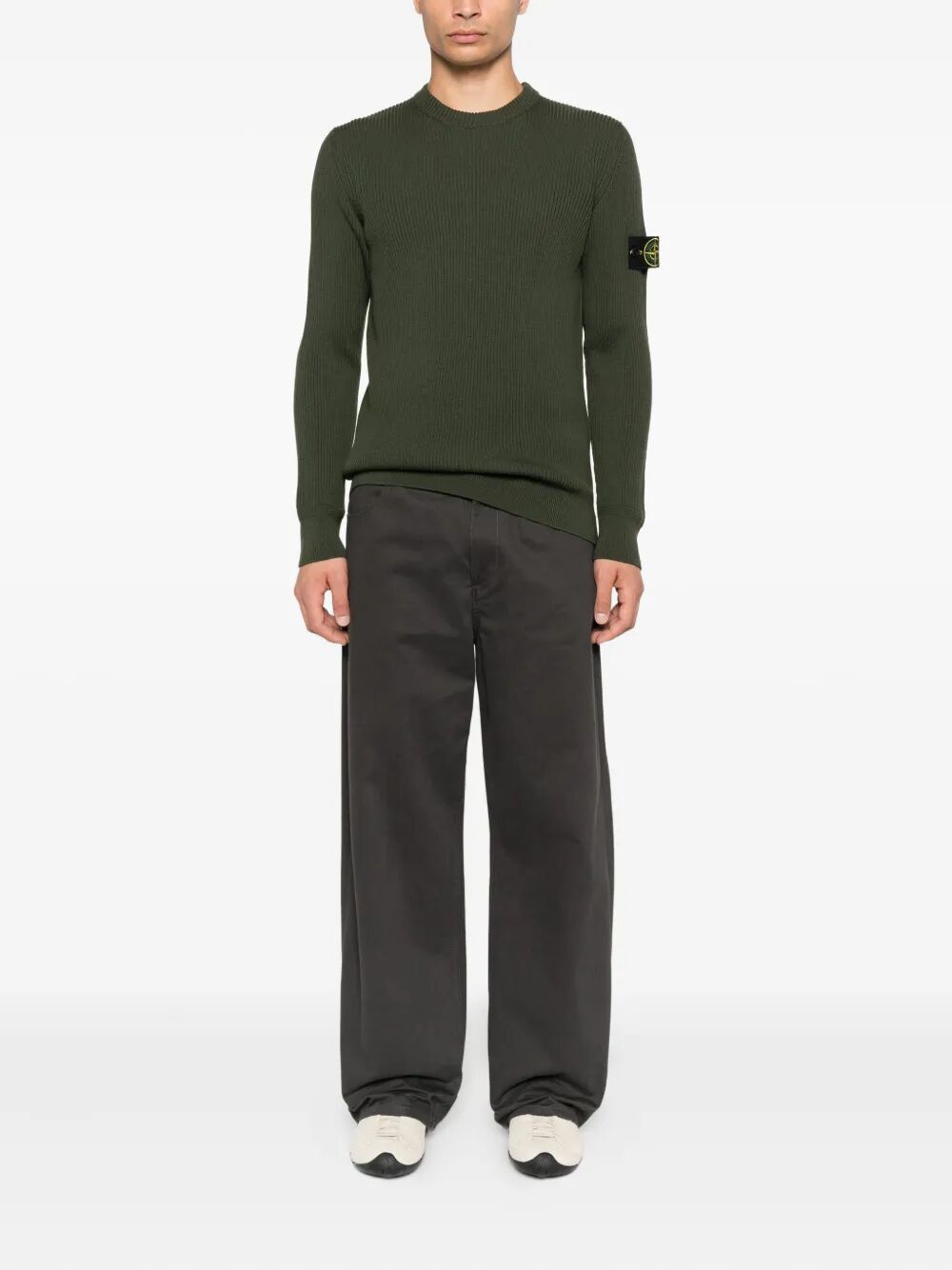STONE ISLAND Regular Fit Wool Sweater for Men