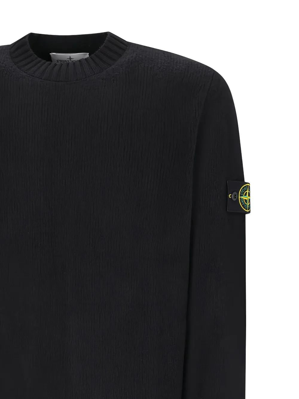 STONE ISLAND Brushed Texture Crew Neck Sweater - Size L