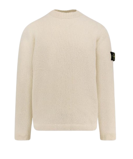 STONE ISLAND Ribbed Crewneck Sweater for Men - FW25 Collection
