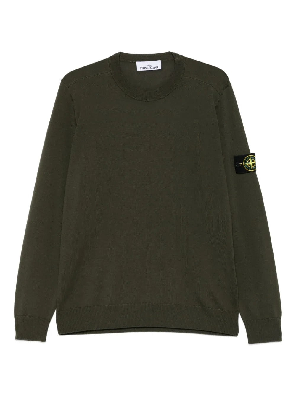 STONE ISLAND Lightweight Wool Crew Neck Pullover for Men - Mini Fit