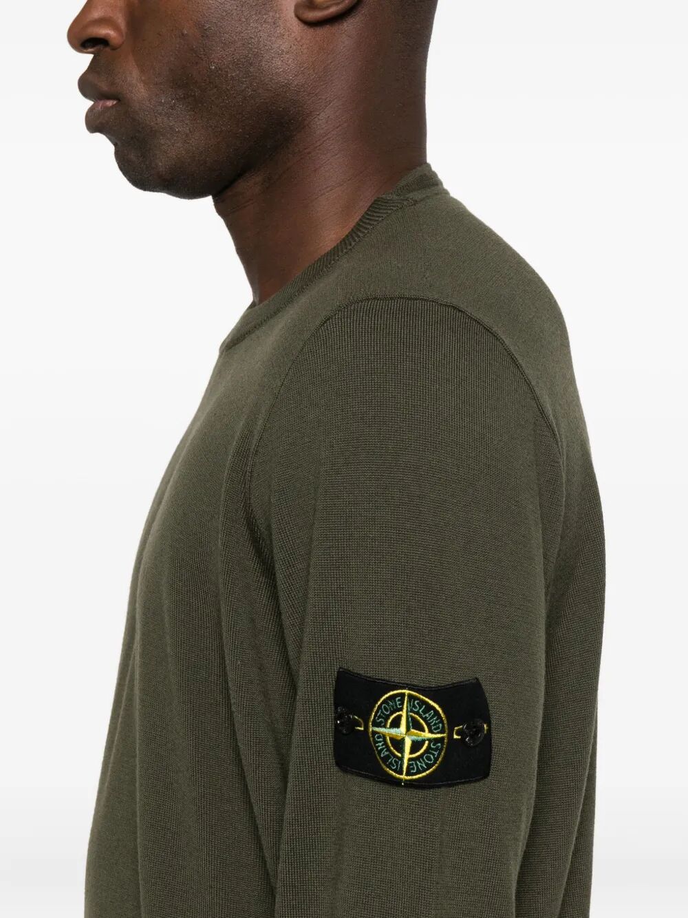 STONE ISLAND Lightweight Wool Crew Neck Pullover for Men - Mini Fit