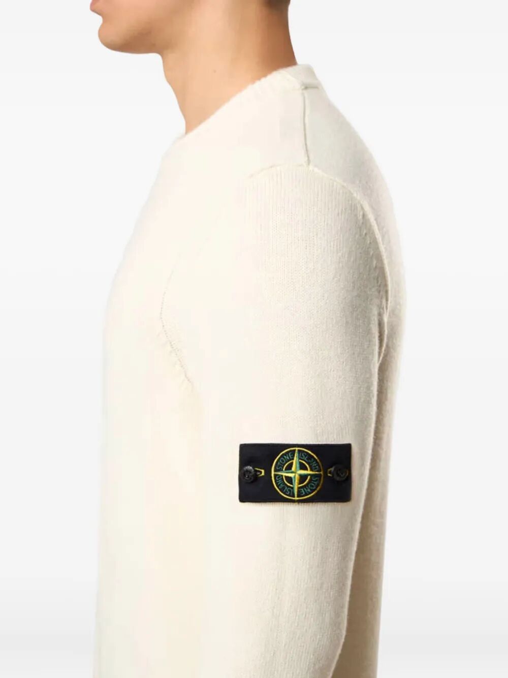 STONE ISLAND Logo Pullover Sweater - Size M