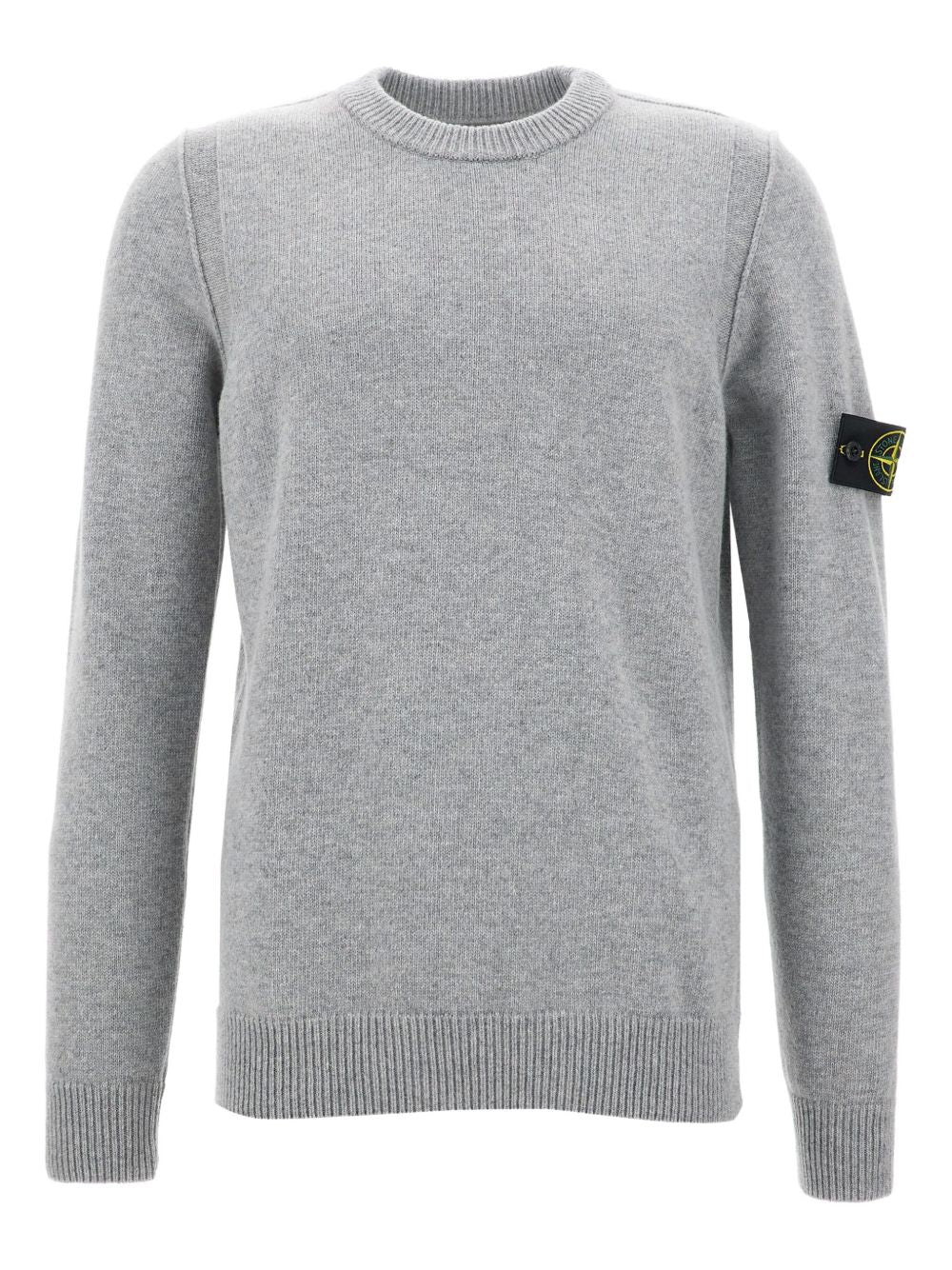 STONE ISLAND Crew Neck Sweater with Logo for Men - FW25