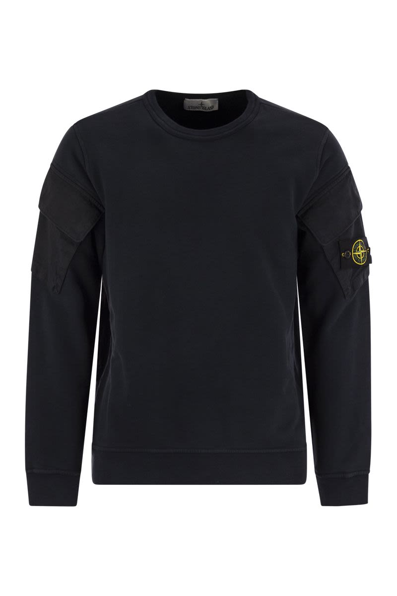 STONE ISLAND Men's Logo Sweatshirt - Size M