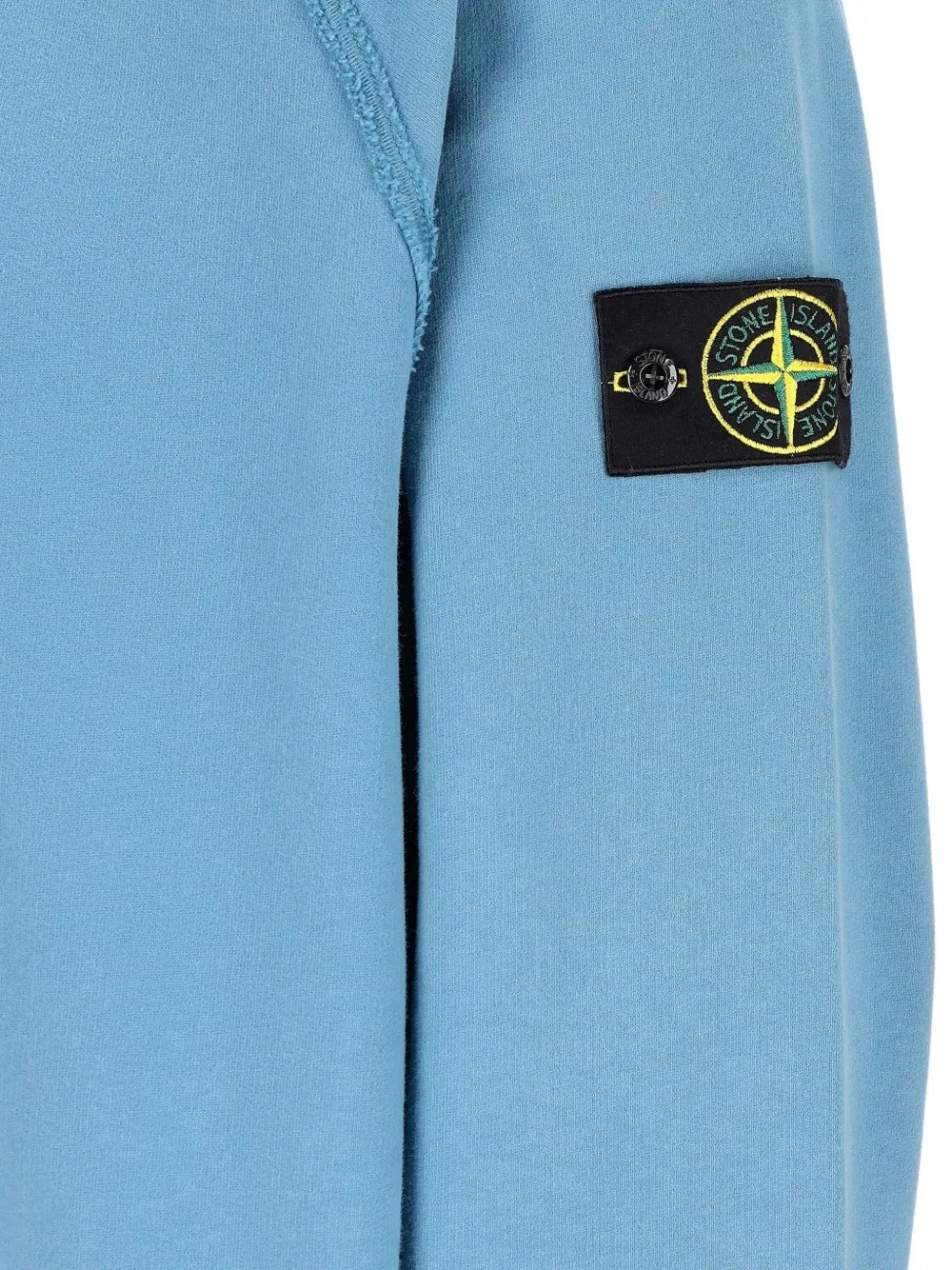 STONE ISLAND Oversized Fit Crewneck Sweatshirt in Brushed Organic Cotton Fleece