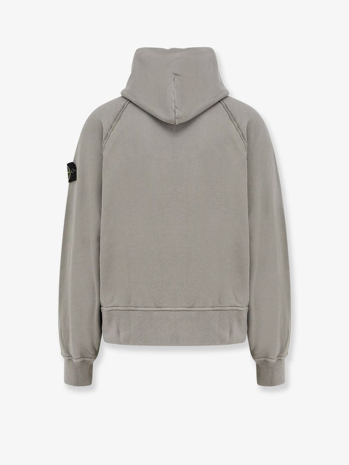 STONE ISLAND Logo Cotton Hoodie for Men - FW25 Collection