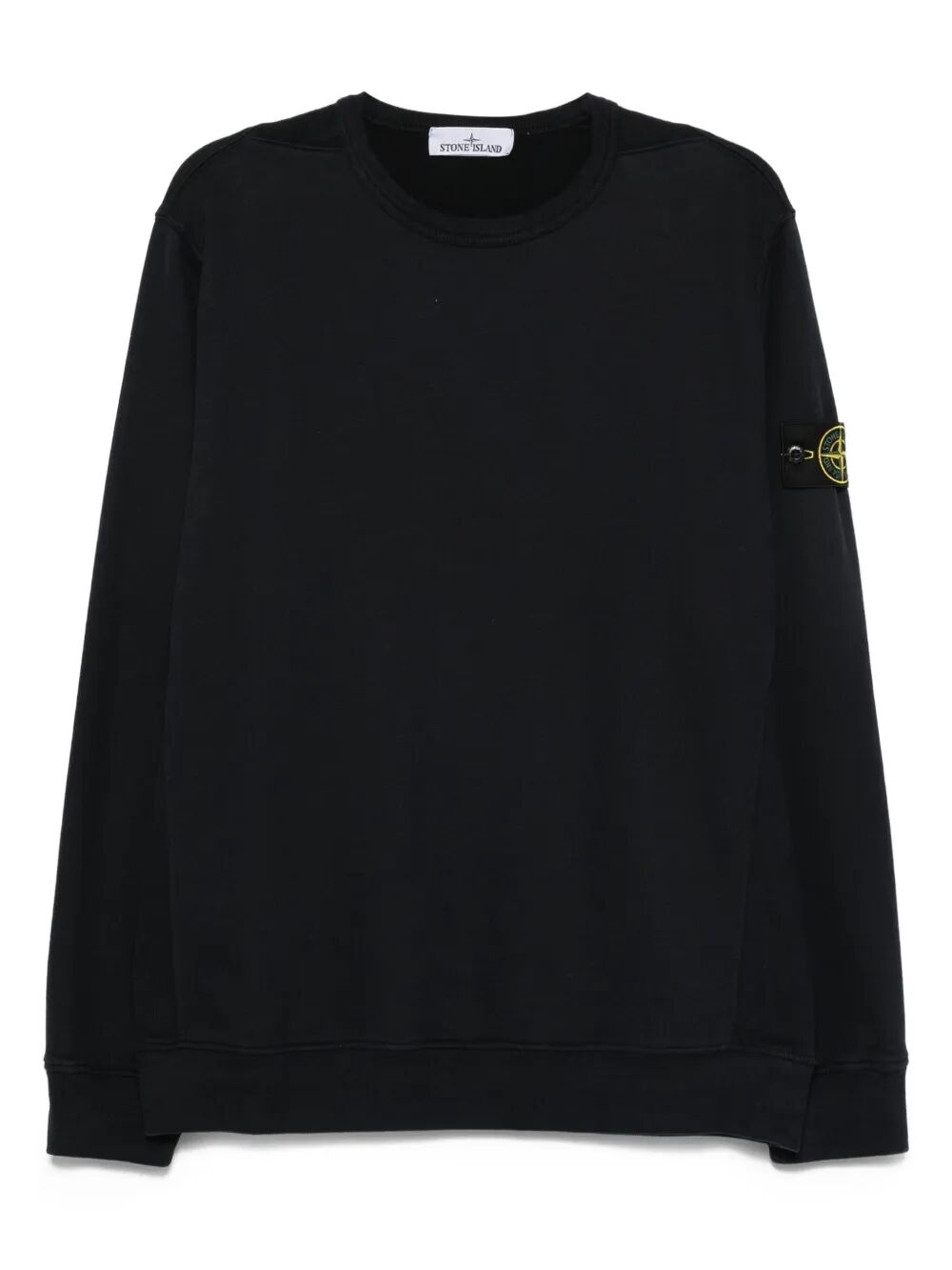 STONE ISLAND Cotton Fleece Crew Neck Sweatshirt - Men's