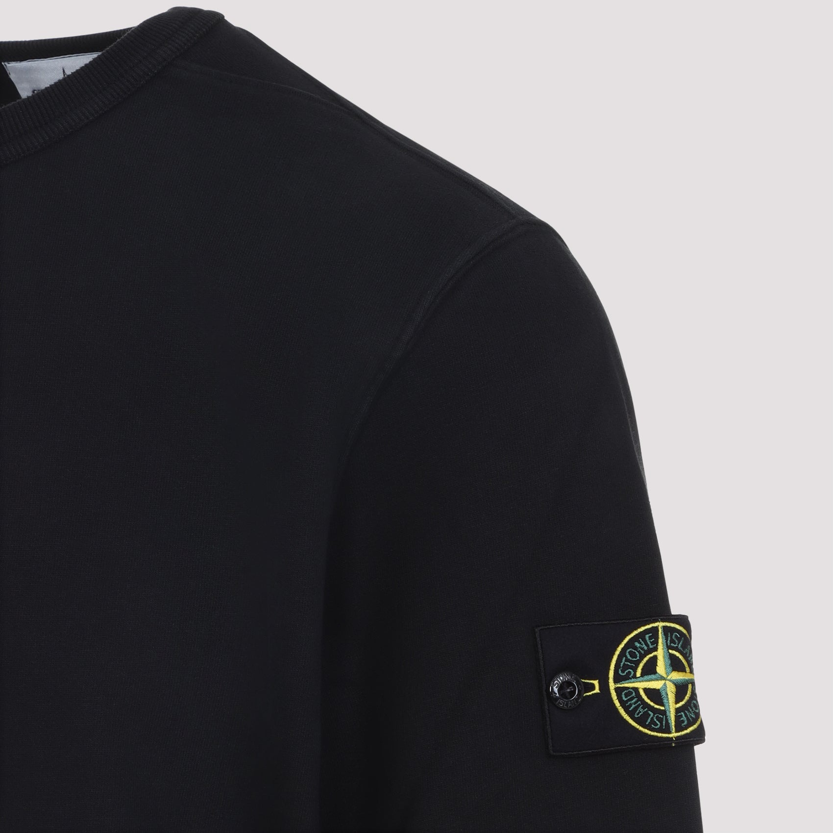 STONE ISLAND Men's Sweatshirt with Ribbed Detailing - Size M