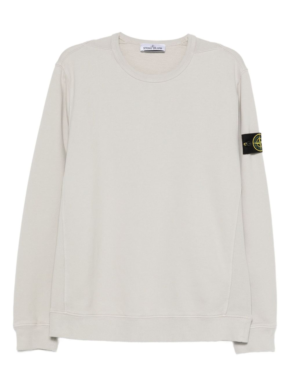 STONE ISLAND Logo Cotton Crewneck Sweatshirt - FW25