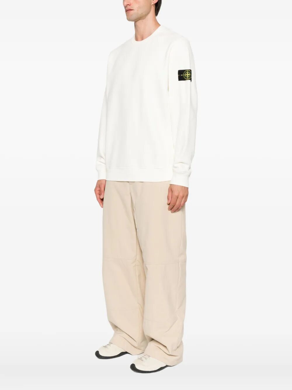 STONE ISLAND Cotton Fleece Crew Neck Sweatshirt (FW25)