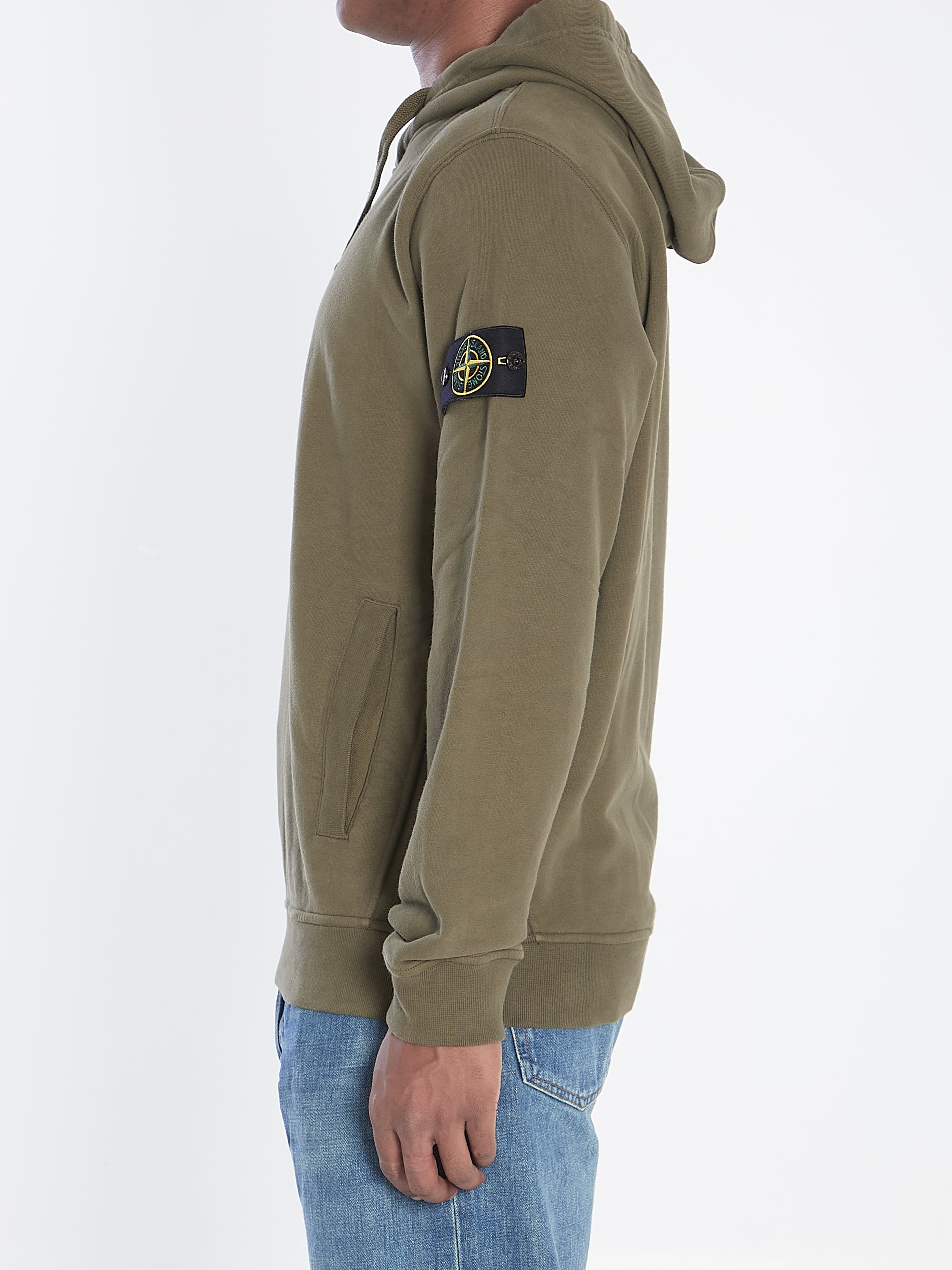 STONE ISLAND Logo Cotton Hoodie