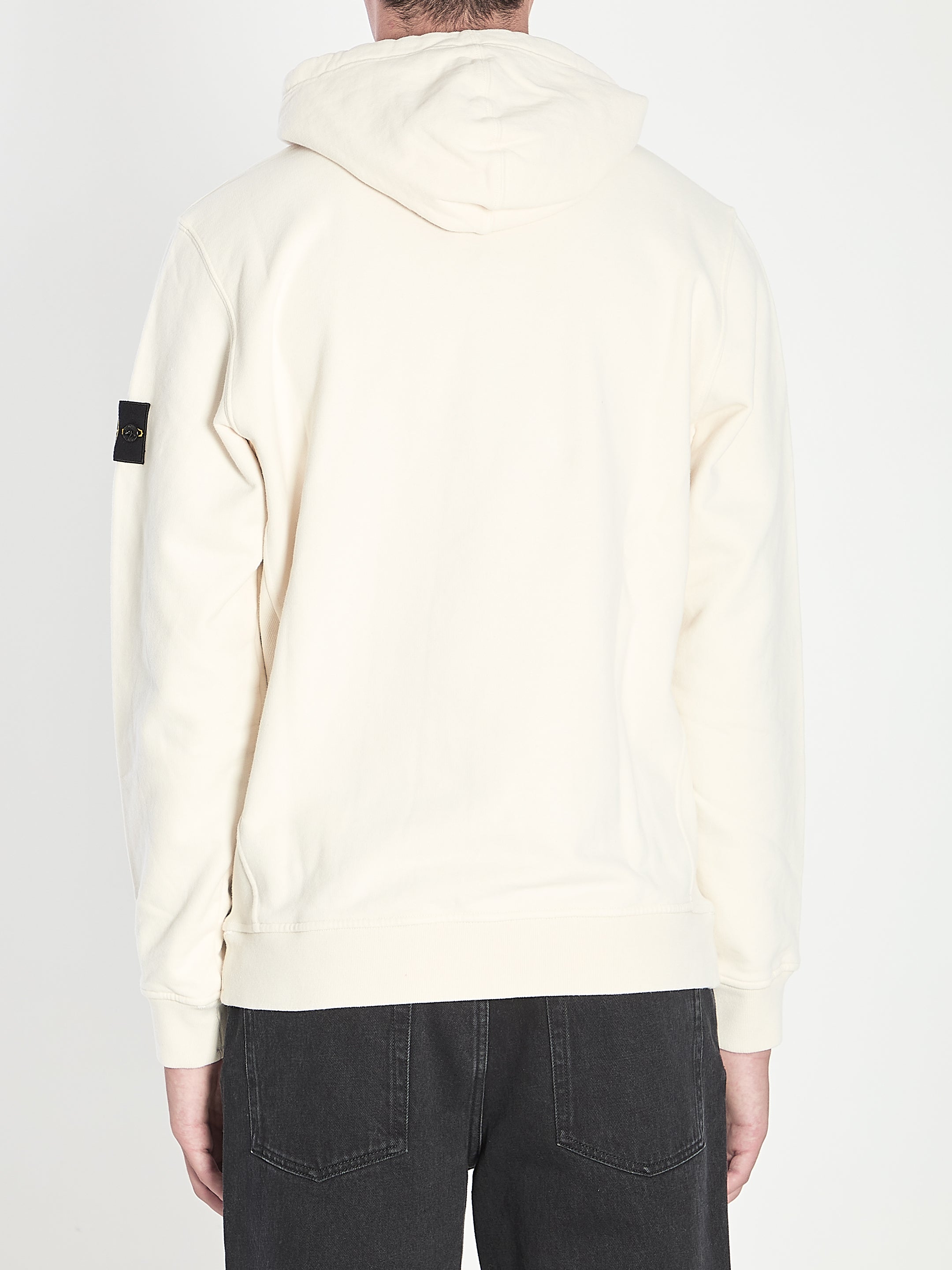 STONE ISLAND Organic Cotton Hooded Sweatshirt - Regular Fit