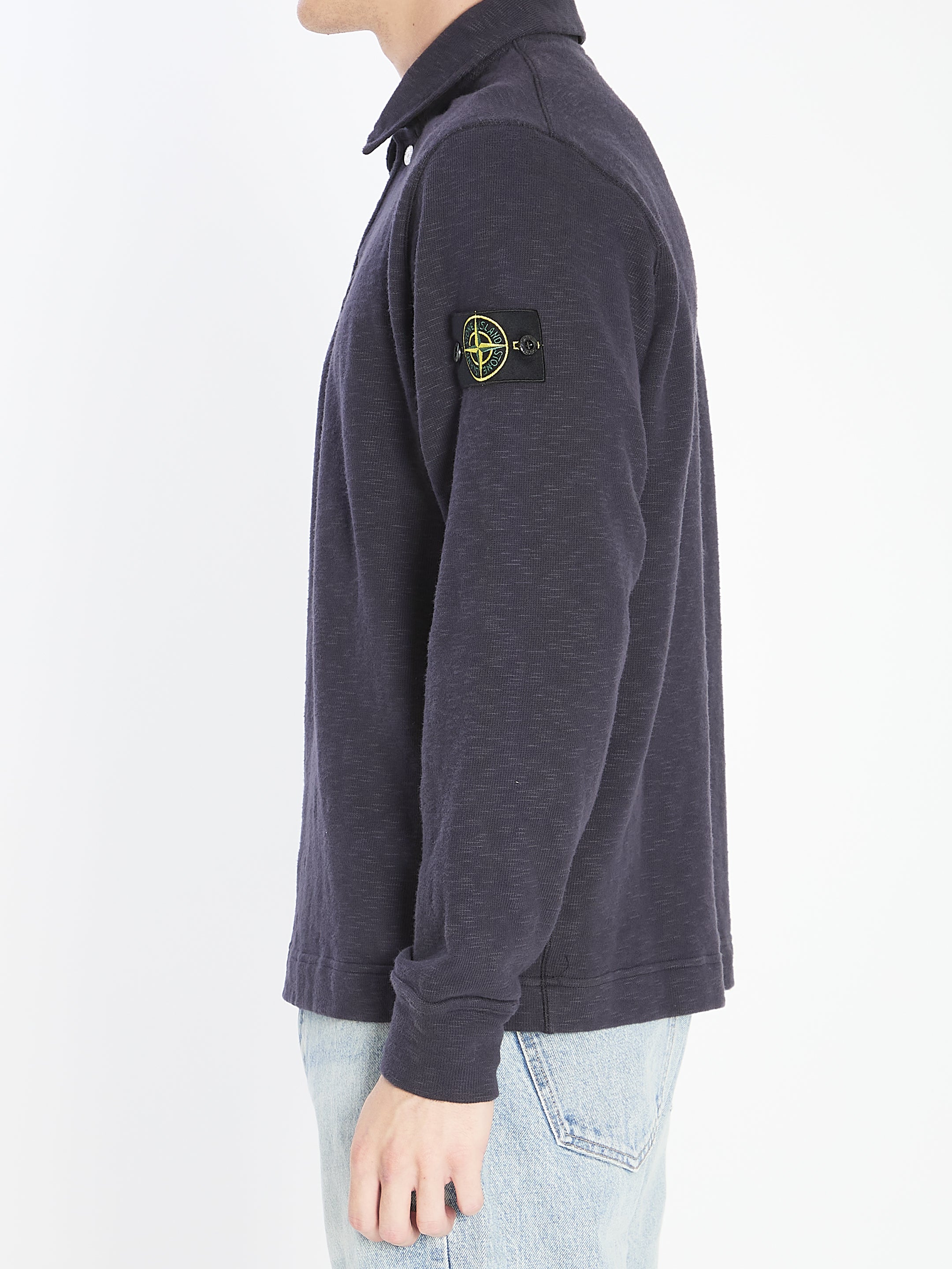 STONE ISLAND Long-Sleeve Polo Shirt