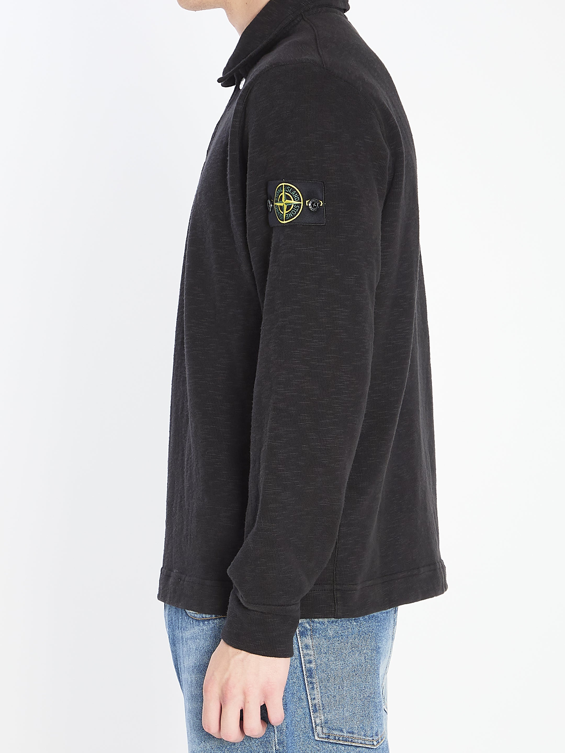 STONE ISLAND Long-Sleeve Polo Shirt - Regular Fit