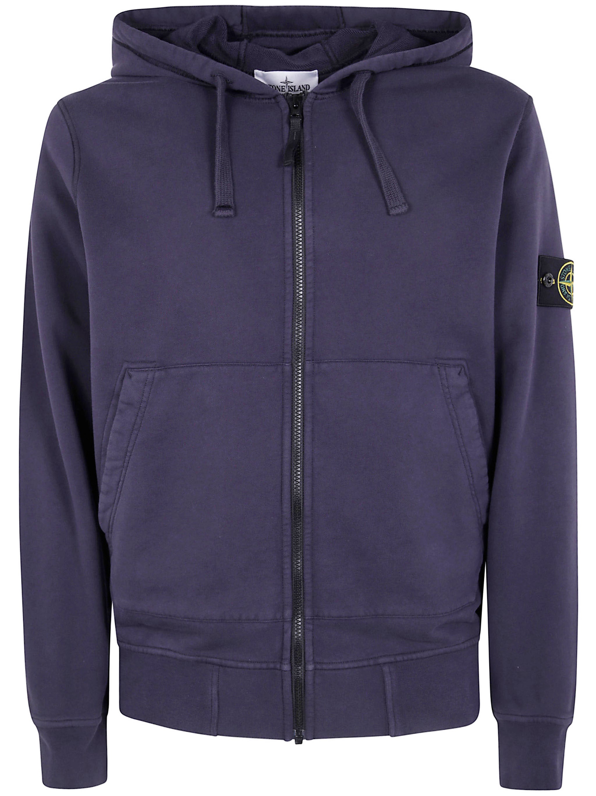 STONE ISLAND Organic Cotton Fleece Hoodie Sweater - Men’s