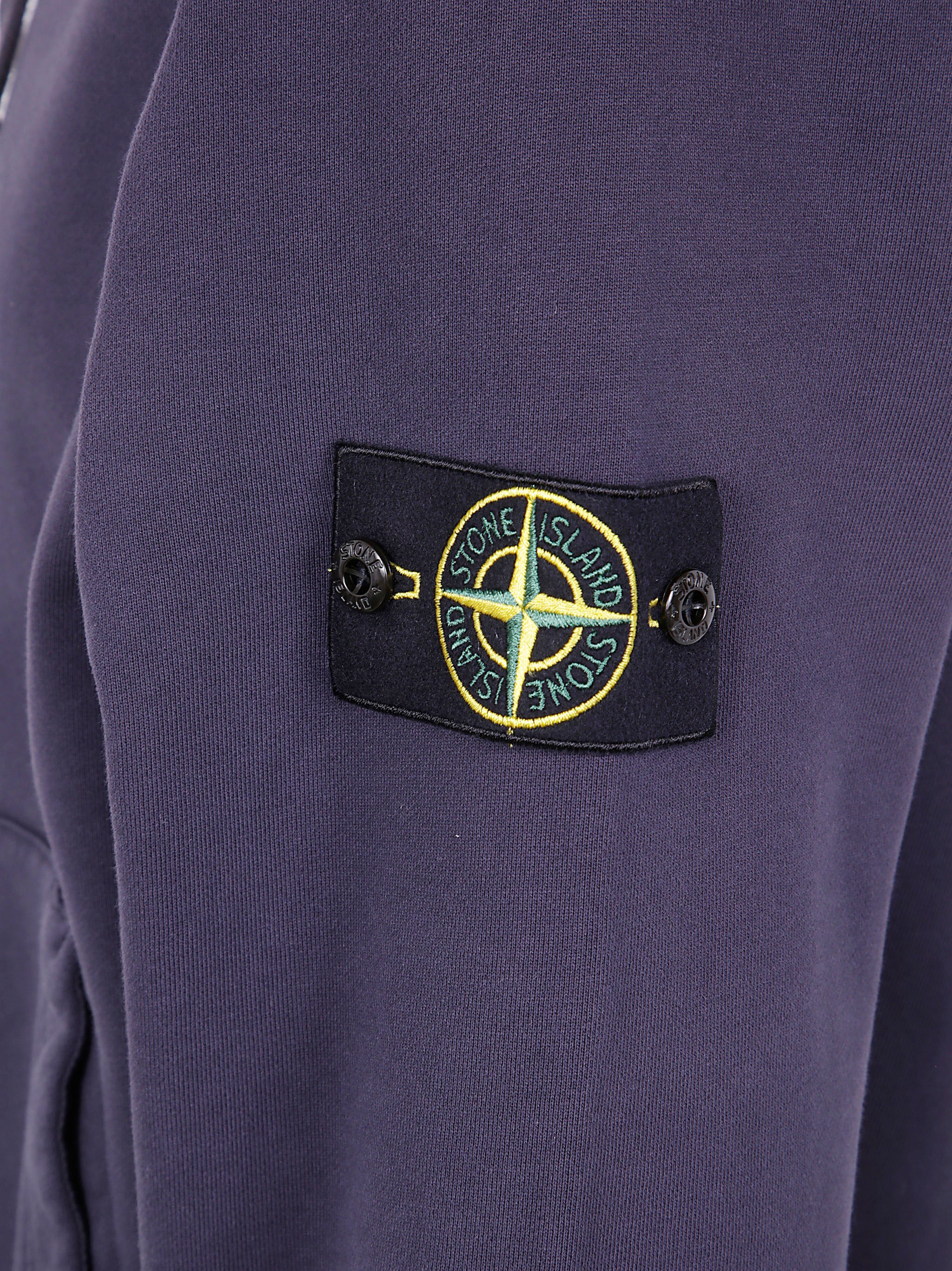 STONE ISLAND Organic Cotton Fleece Hoodie Sweater - Men’s