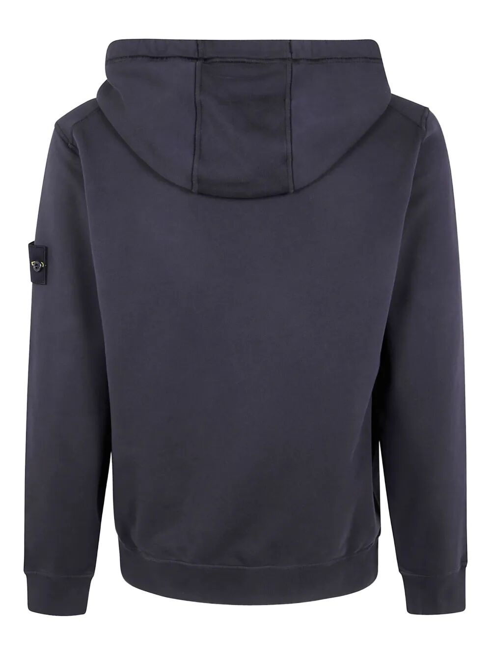 STONE ISLAND Organic Cotton Fleece Garment Dyed Hoodie Sweater