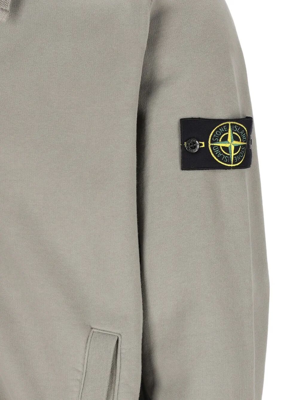 STONE ISLAND Brushed Organic Cotton Fleece Garment Dyed Hoodie Sweater - Men’s