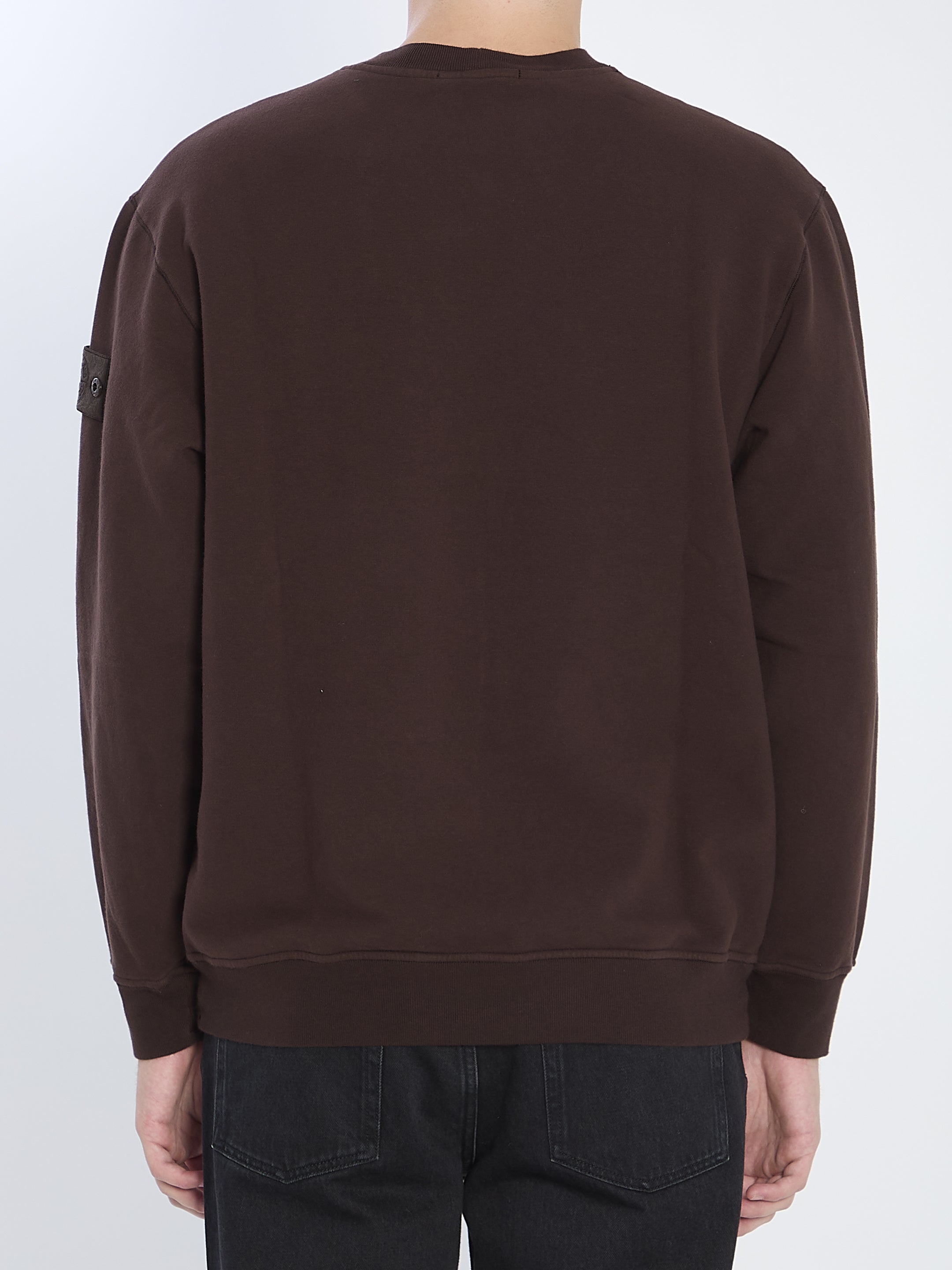 STONE ISLAND Comfort Fit Stretch Cotton Fleece Sweatshirt - Size XL