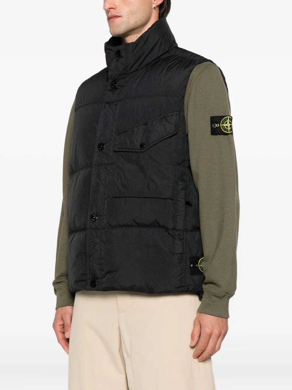 STONE ISLAND Quilted Down Vest for Men - FW25 Collection