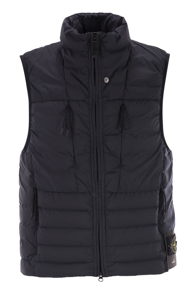 STONE ISLAND Quilted Nylon Down Vest for Men - High Neck, Sleeveless