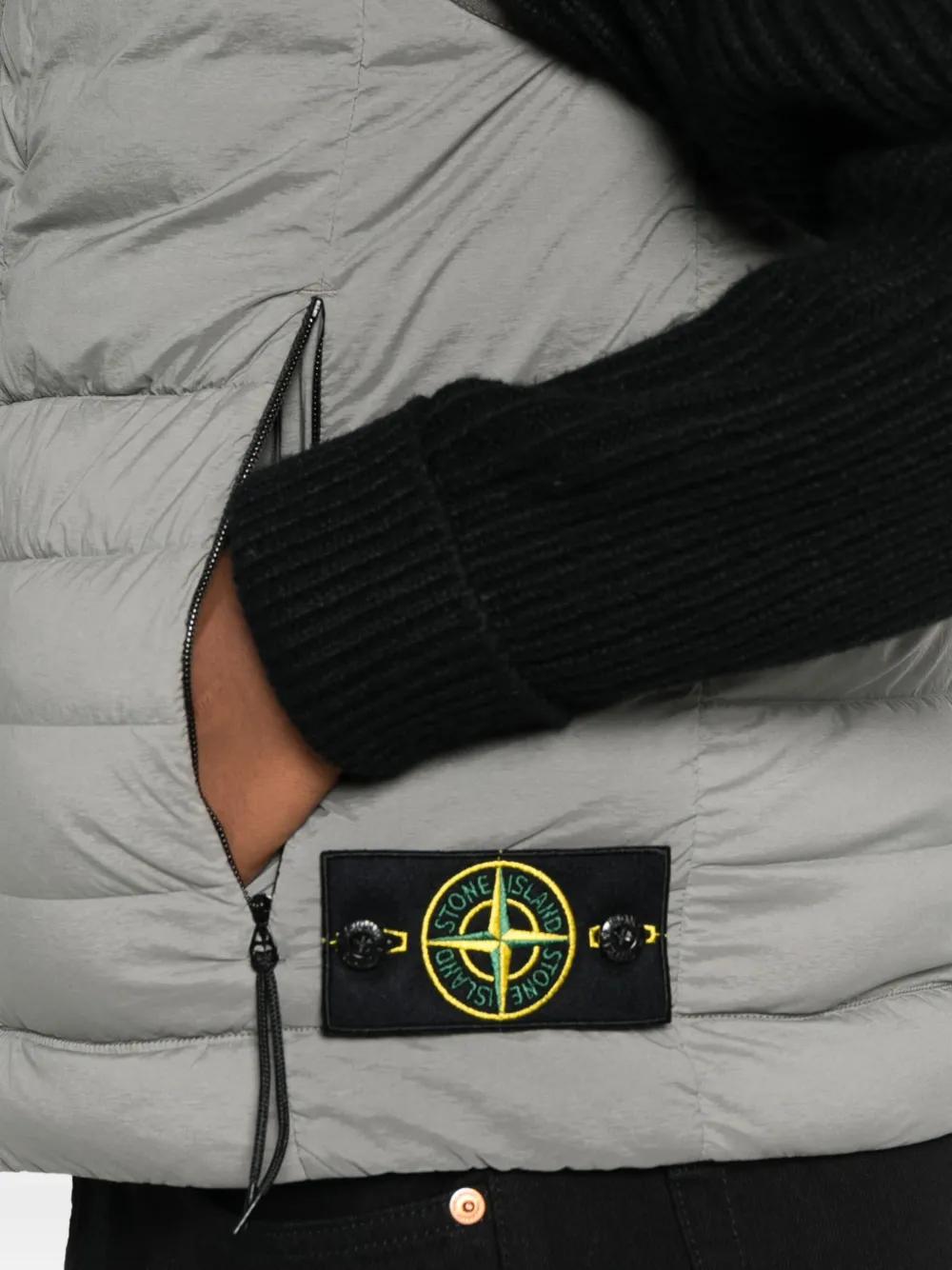 STONE ISLAND Quilted Zip-Up Vest for Men - FW25